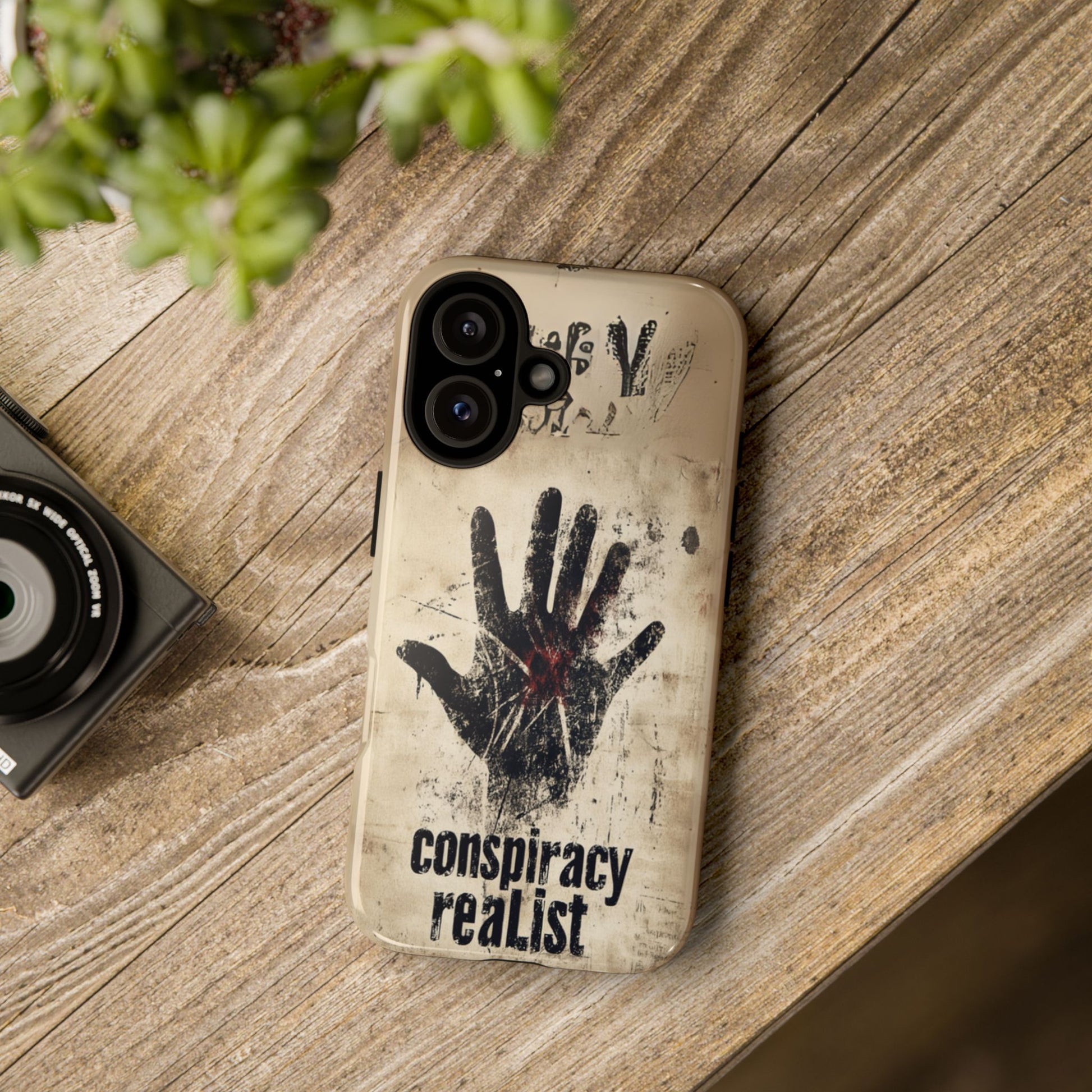 Conspiracy Theories Paranormal Mystery UFO X-Files Inspired Ghostly Hand Conspiracy Realist Cryptid iPhone 13 14 15 16 Pro Max Galaxy Pixel