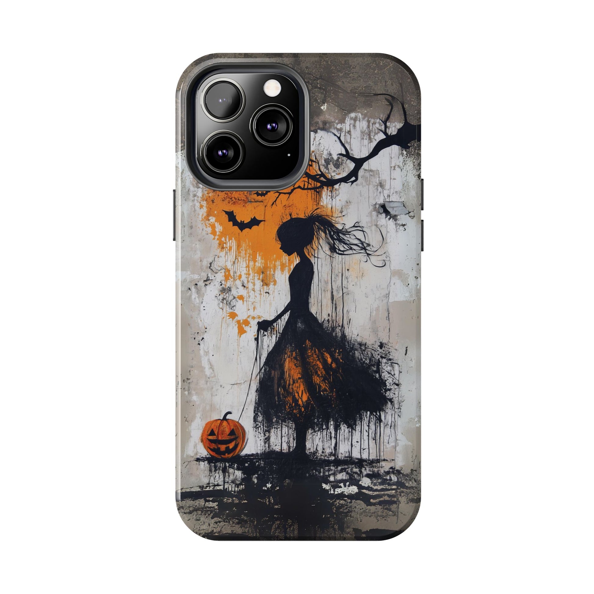 Halloween Gothic Dark Academia Street Art Fall Autumn Girl Urban Graffiti Phone Case Street iPhone 15 Pro Max Samsung Galaxy