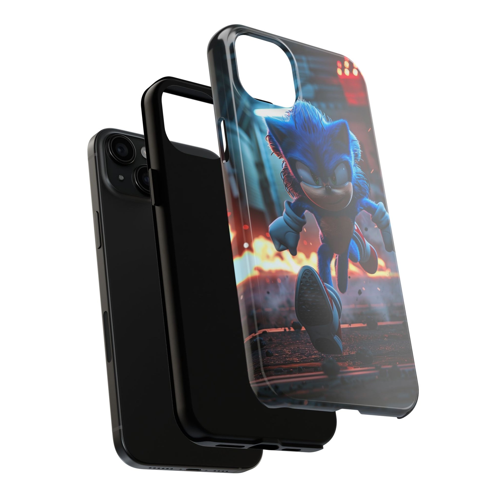 Durable Sonic Phone Case - Protective Sonic the Hedgehog Design - Tough Mobile Cover - Fun Video Game Phone Accessory