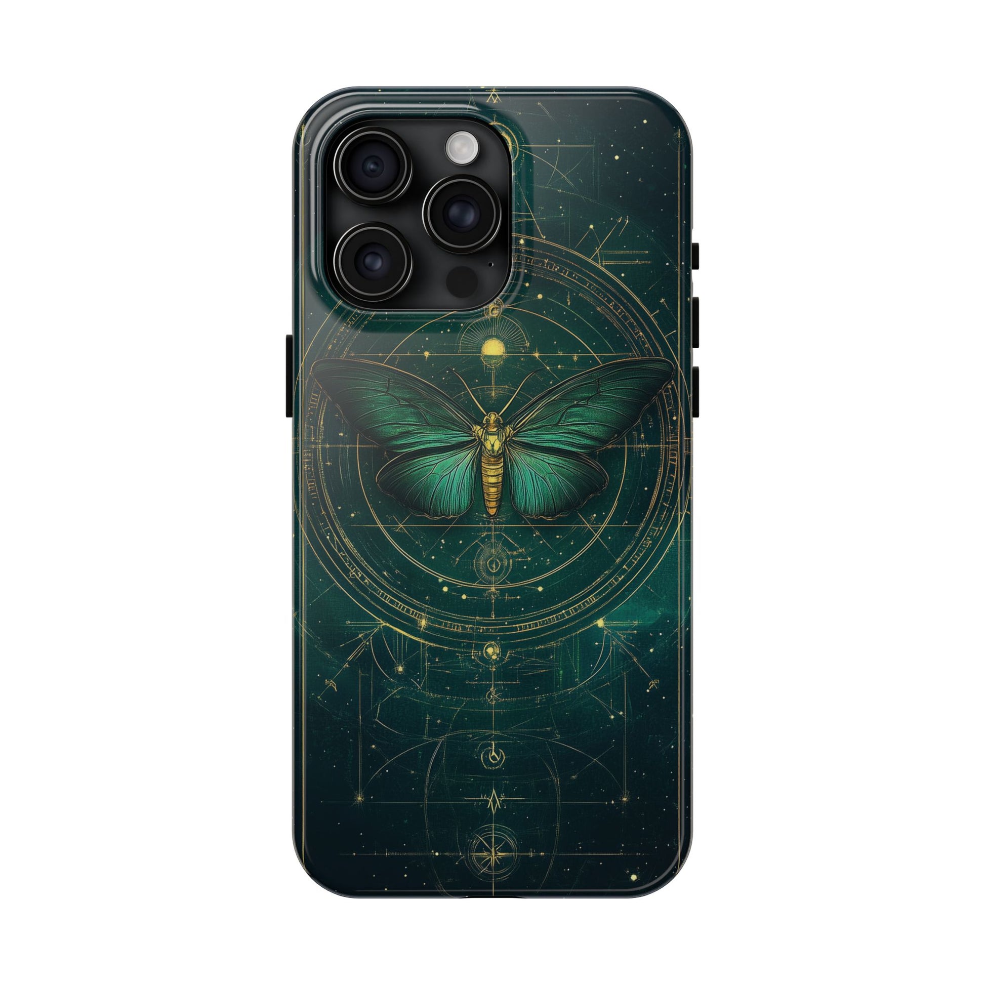 Celestial Dark Academia Phone Case, Magical Moth Vintage  Witchcraft iPhone Cover, Esoteric Nature Art, iPhone 15 Pro Max, iPhone 14 Pro