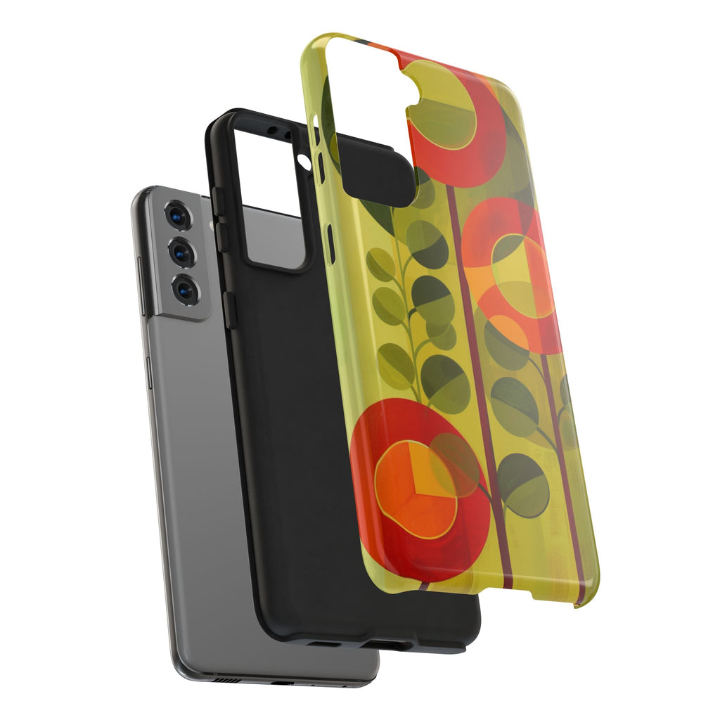 Atomic Flower Phone Case, Mid-Mod Phone Case, Artwork iPhone Case, Unique Floral Pattern Phone Case, Art Deco, Minimalist, Tough Iphone Case