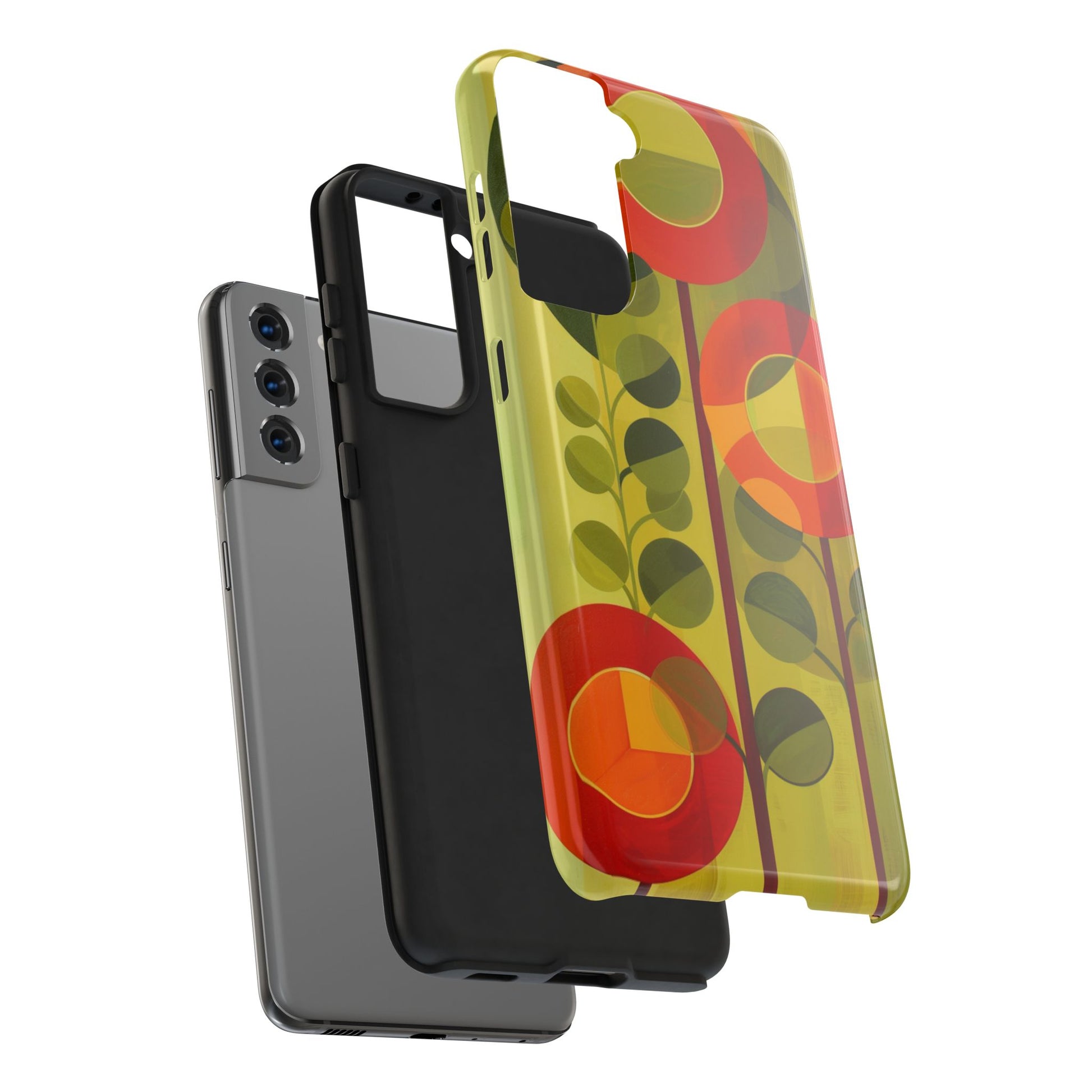 Atomic Flower Phone Case, Mid-Mod Phone Case, Artwork iPhone Case, Unique Floral Pattern Phone Case, Art Deco, Minimalist, Tough Iphone Case