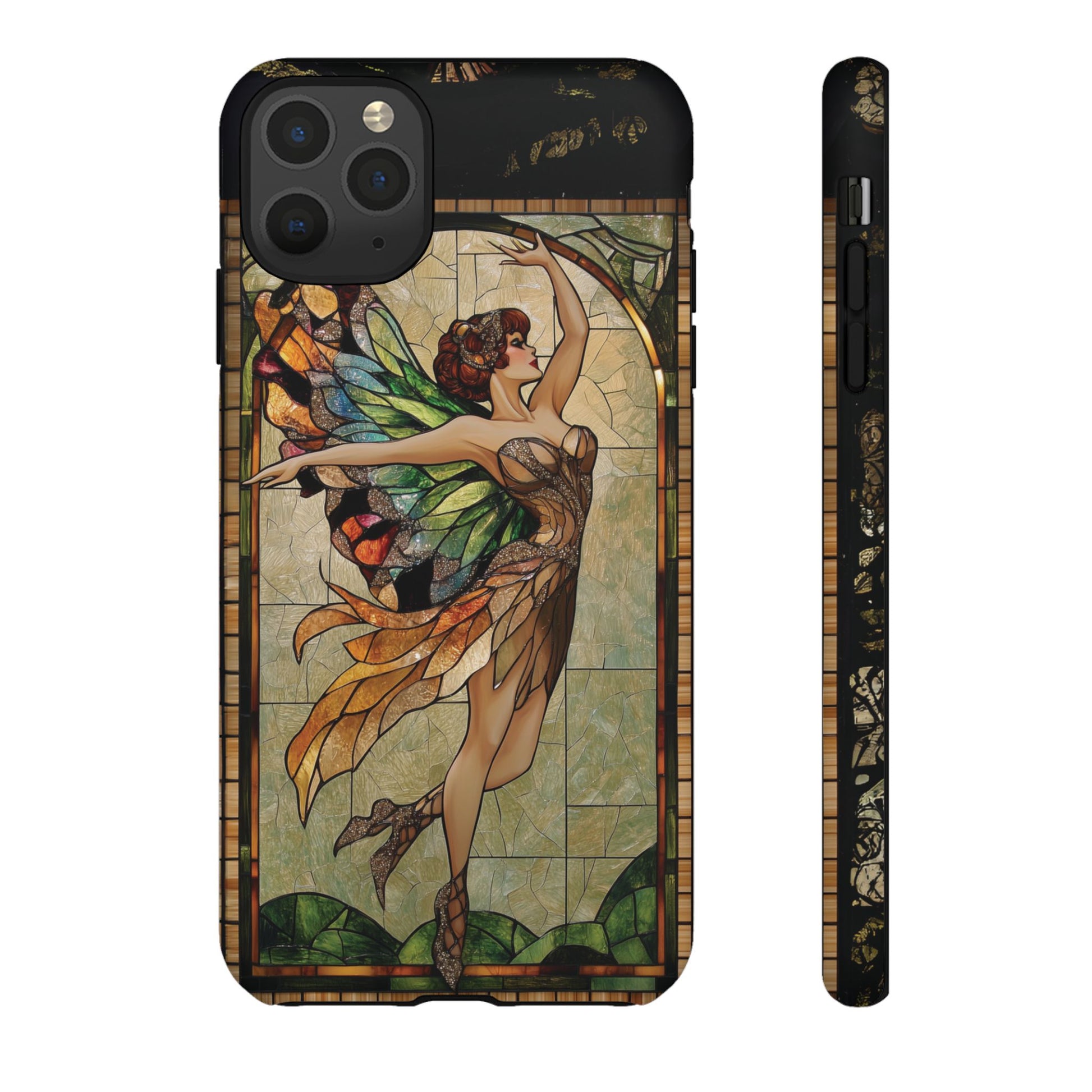 Fairy Phone Case Art Deco Woman Phone Case 1920s Art Nouveau Design in Stained Glass Alphonse Mucha Style Gatsby Style Poster