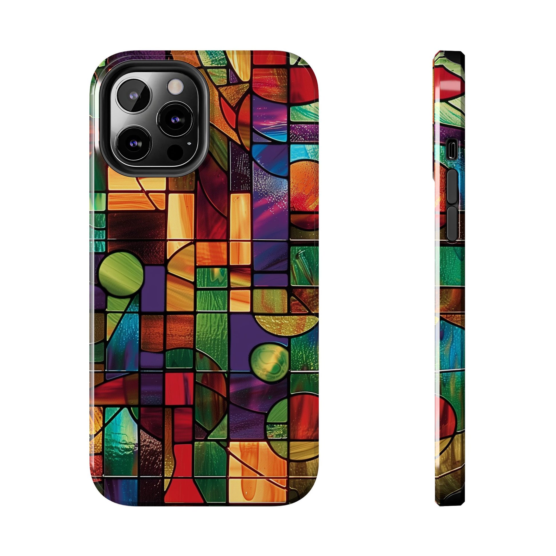 Frank Lloyd Wright Inspired Stained Glass Phone Case, Artistic iPhone Case, Architectural Design, Art Deco iphone Case, iphone 15 pro max