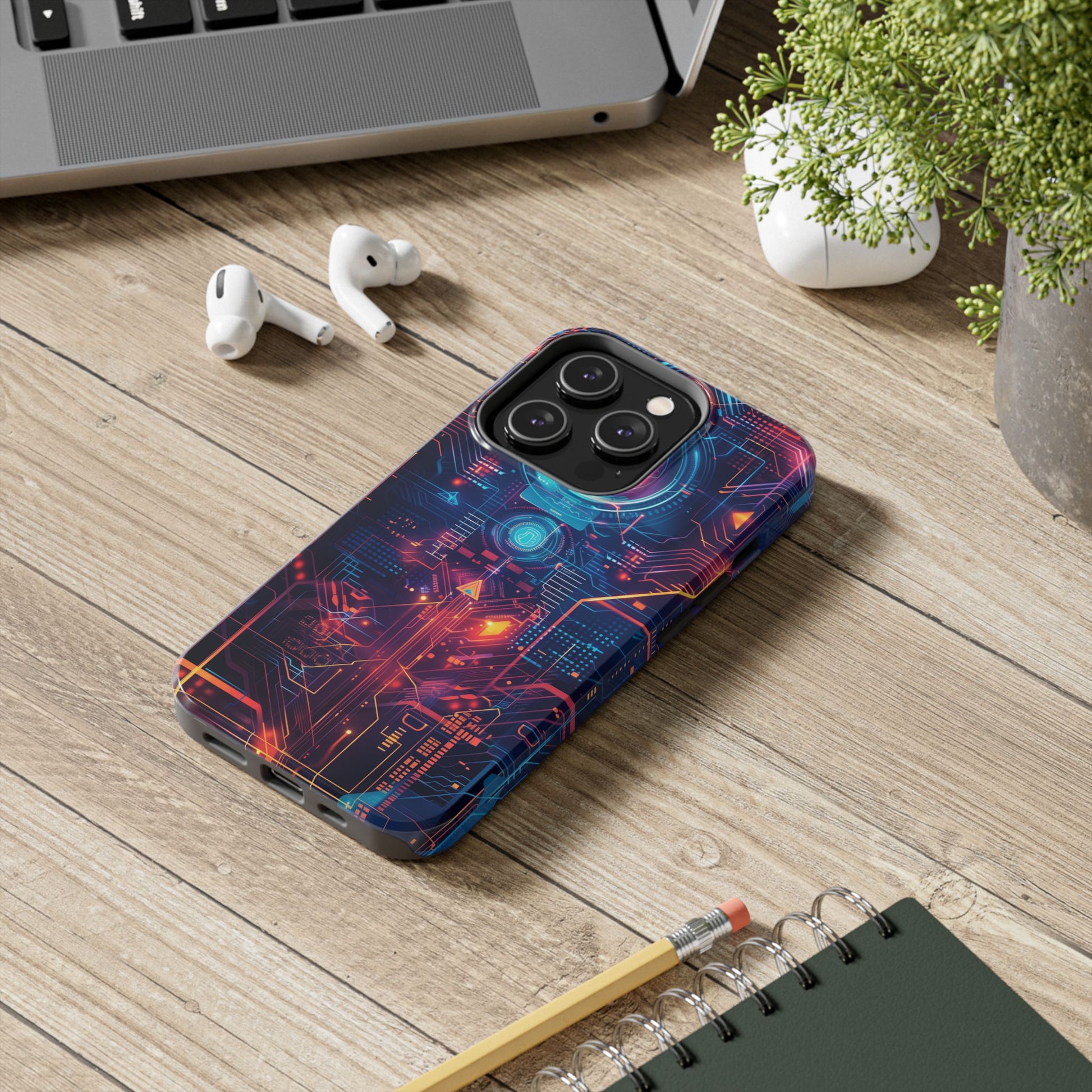 Circuit Board Phone Case, Futuristic Circuit Phone Case, High-Tech Gift, Custom Sci-Fi Phone Case, iphone 15 pro max
