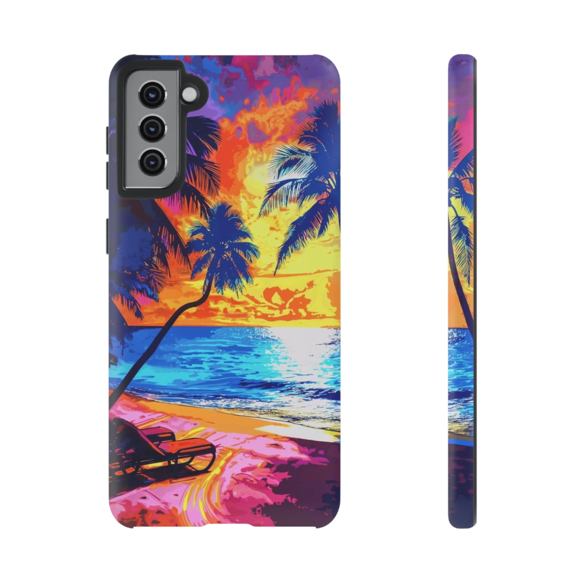 Sunset Bliss: Lisa Frank Style Android Phone Case