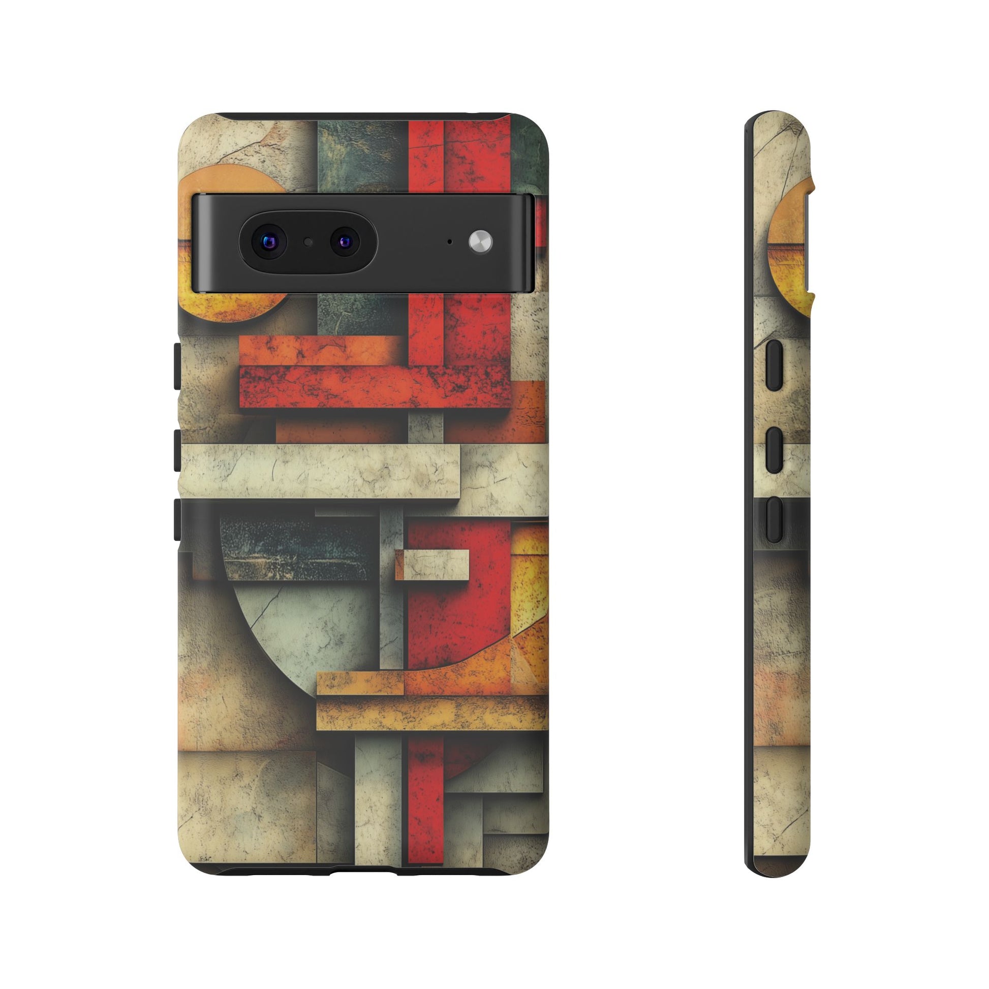 Red Prairie Style Frank Lloyd Wright Usonian Phone Case Geometric Stained Glass Art Deco Marble Gold 13 14 15 16 iPhone Pro Max Galaxy Pixel