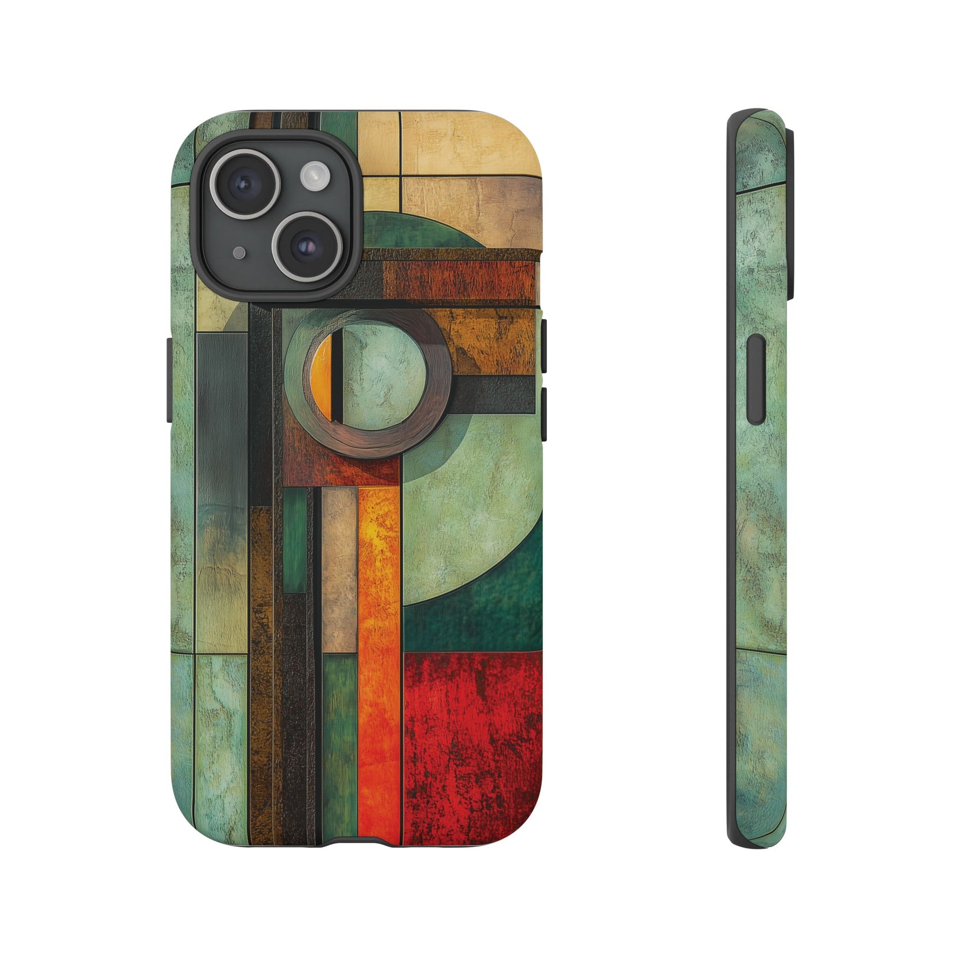 Natural Prairie Style Frank Lloyd Wright Usonian Phone Case Geometric  Art Deco Marble Gold 13 14 15 16 iPhone Pro Max Galaxy Pixel