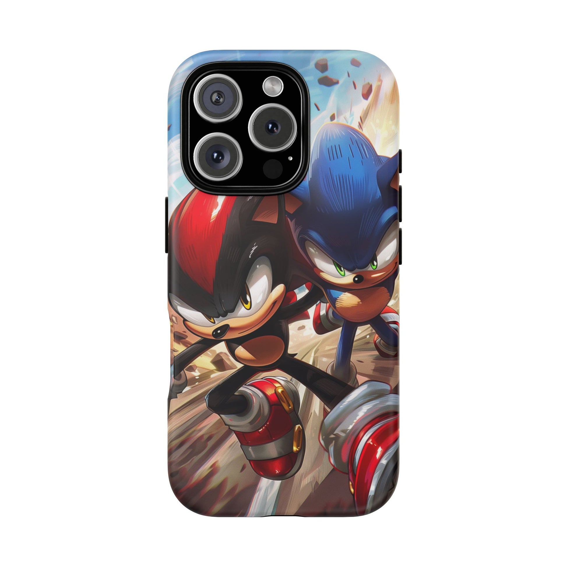 Sonic and Shadow Phone Case, Sonic and Shadow, Tough Android Case, Fun Video Game Phone Case, Retro Game Case, SEGA Video Game Android Case