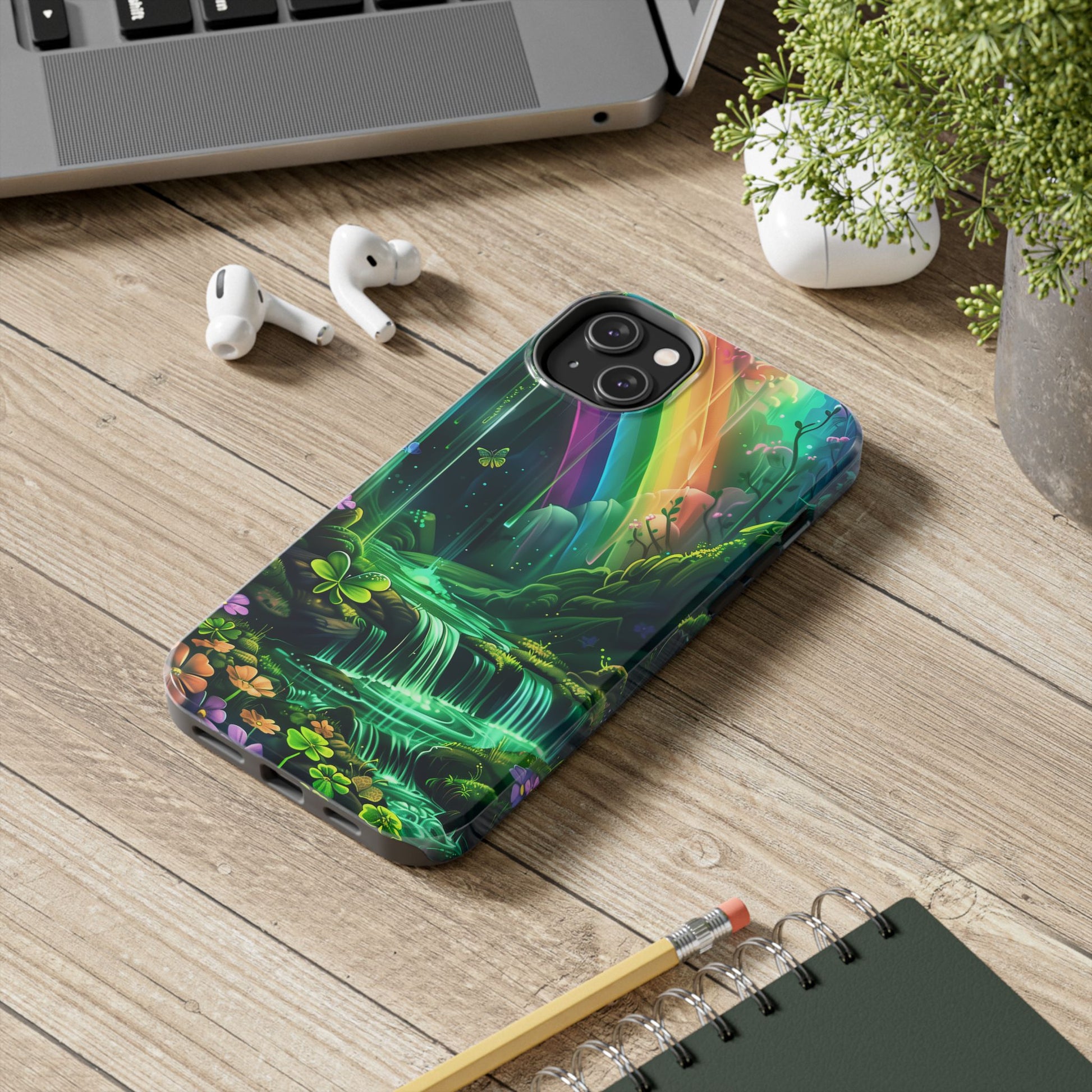 St. Patrick's Day Durable Phone Case, Lucky Phone Case Design, Durable Irish Luck Protective Cover, Holiday Gift Idea