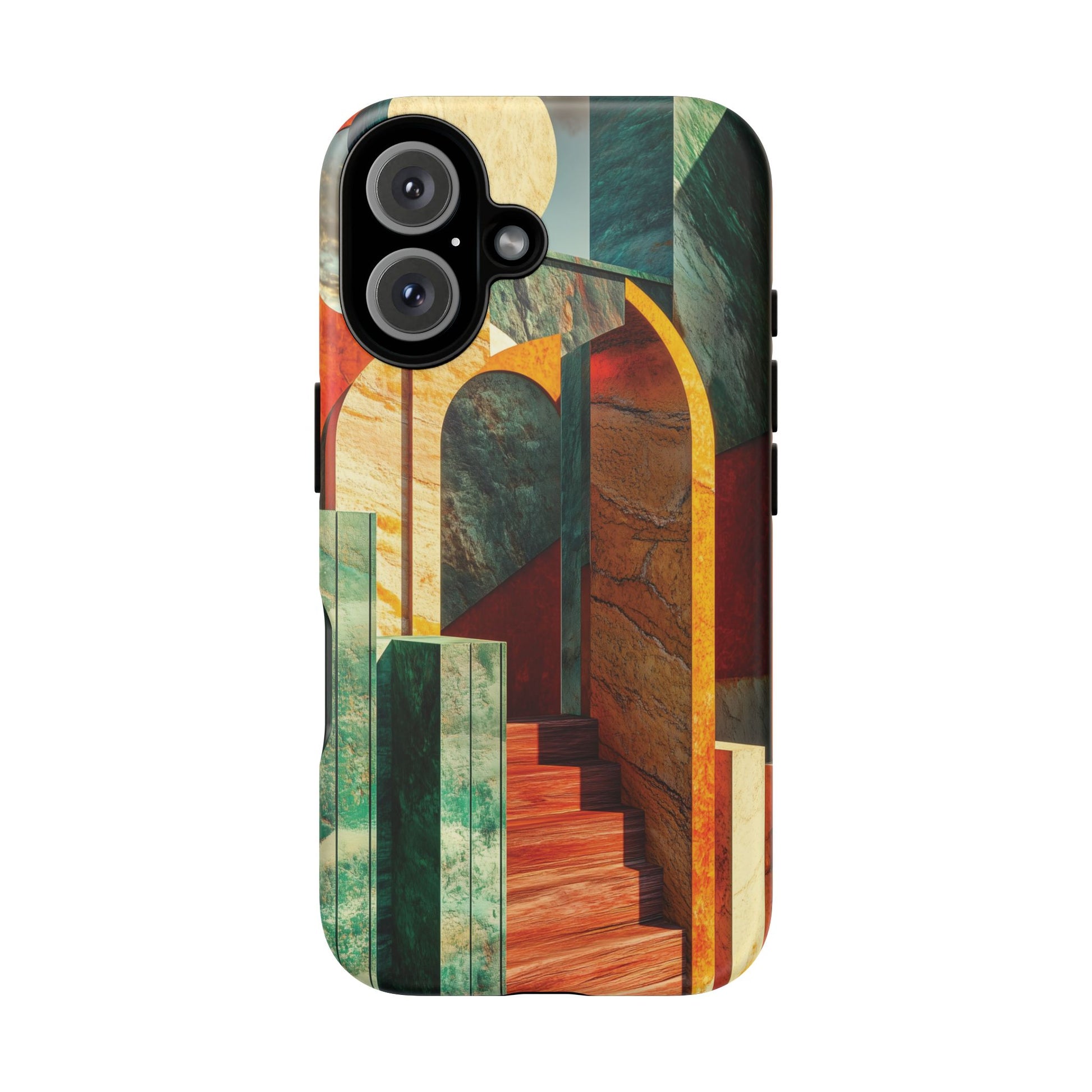 Arches Prairie Style Frank Lloyd Wright Usonian Phone Case Geometric Stained Glass Art Deco Marble 13 14 15 16 iPhone Pro Max Galaxy Pixel