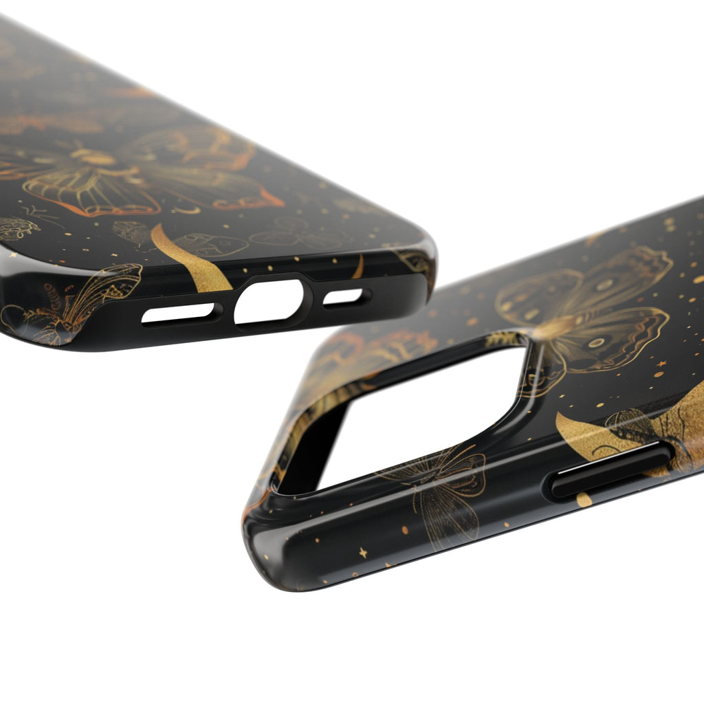 D Dark Academia Mystical Phone Case, Mystical Moth Phone Case, Vintage Magic Witchcraft iPhone Cover, Esoteric Nature Art, iPhone 15 Pro Max