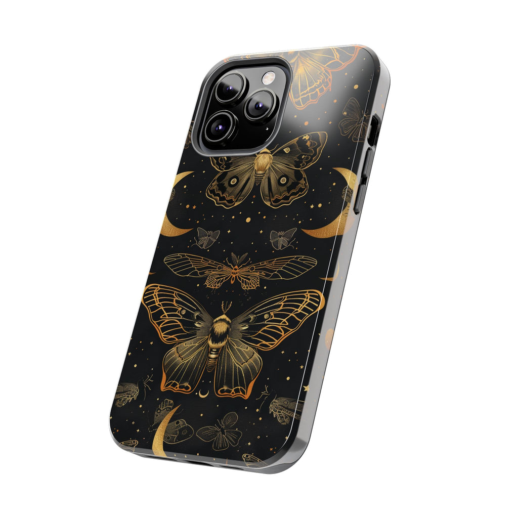 D Dark Academia Mystical Phone Case, Mystical Moth Phone Case, Vintage Magic Witchcraft iPhone Cover, Esoteric Nature Art, iPhone 15 Pro Max