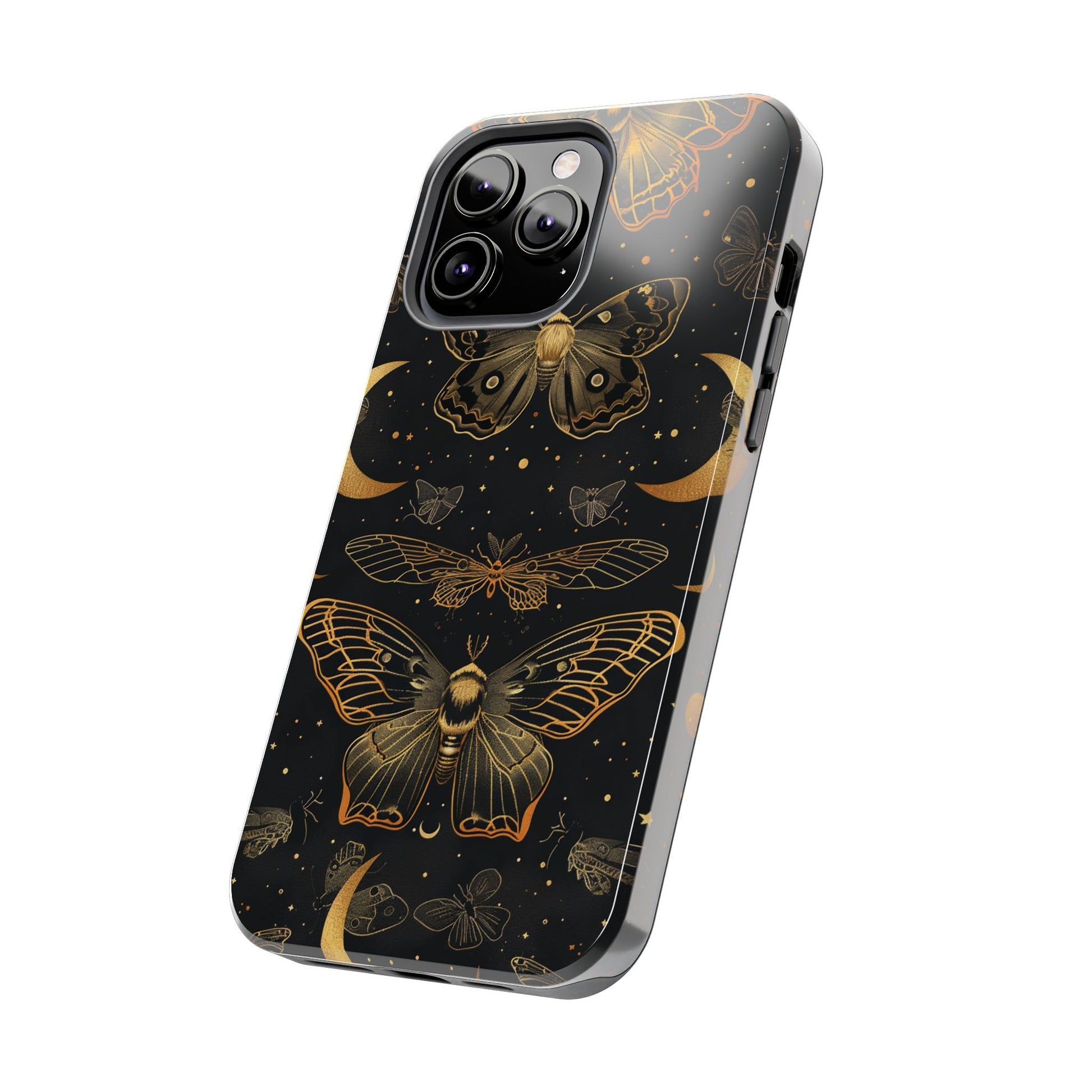 D Dark Academia Mystical Phone Case, Mystical Moth Phone Case, Vintage Magic Witchcraft iPhone Cover, Esoteric Nature Art, iPhone 15 Pro Max
