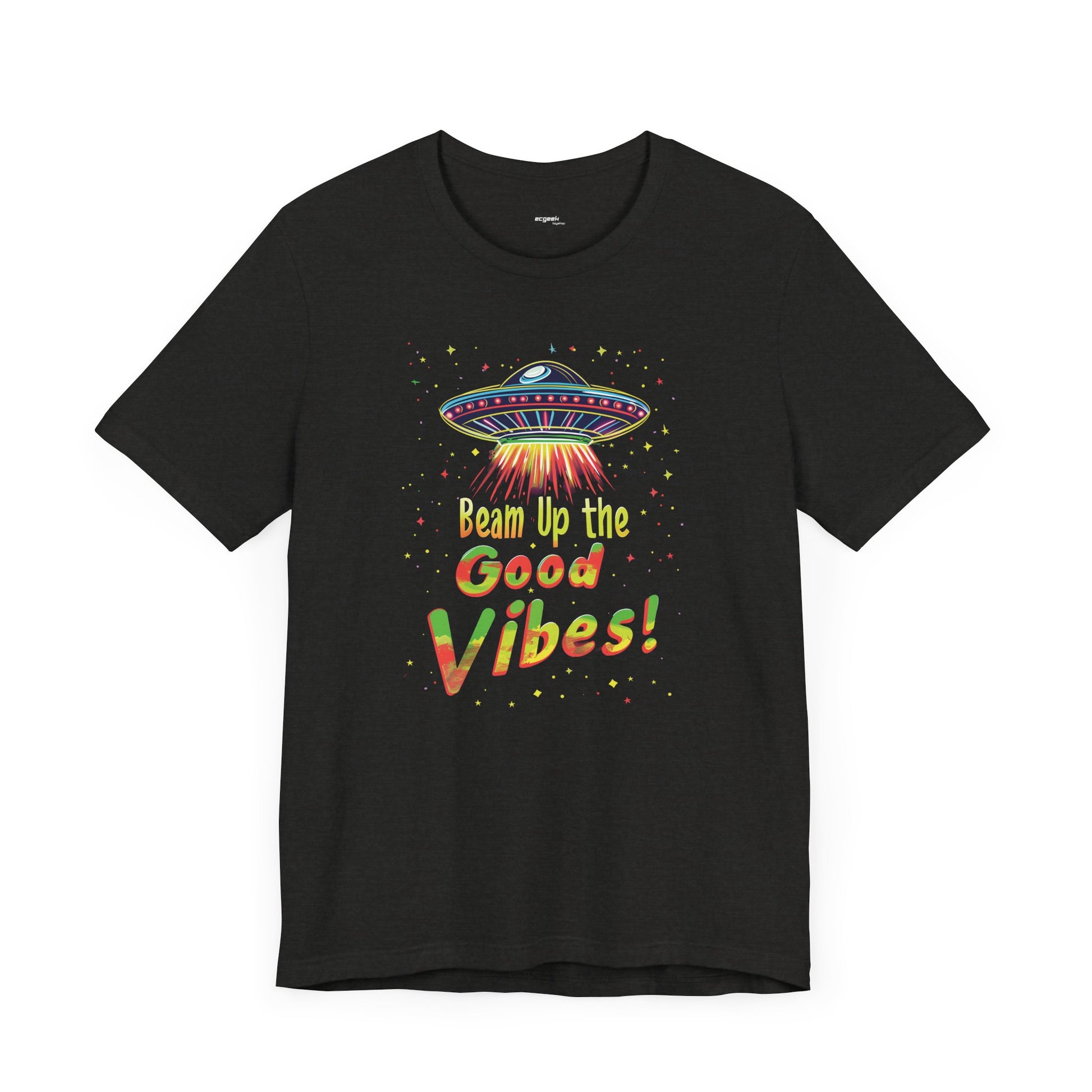 Positivity Nerd Shirt UFO Geek Shirt, Good Vibes SciFi Shirt Gamer Shirt, Funny Nerd Shirt, Nerd Humor, Funny Geek Shirt, Custom Graphic Tee