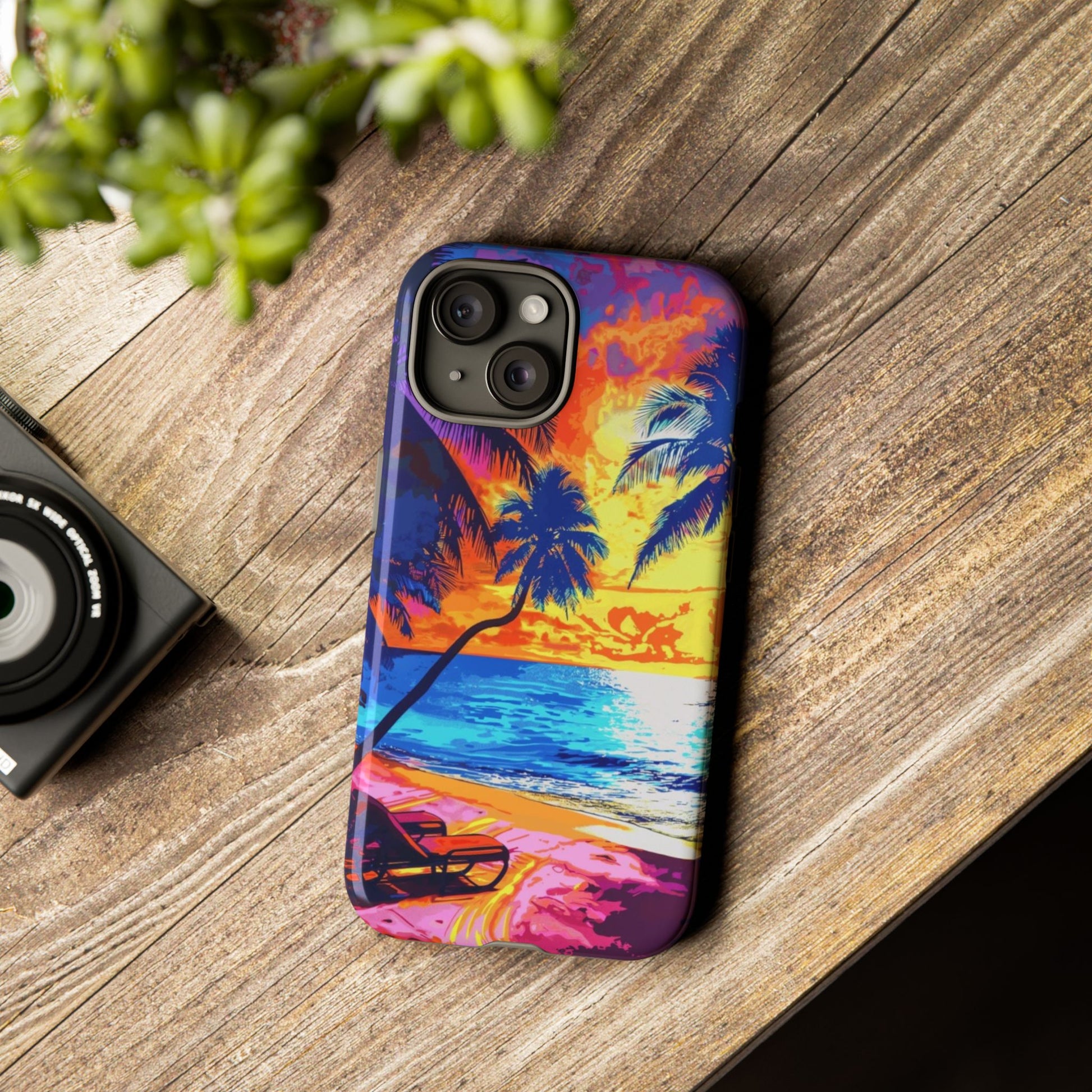 Sunset Bliss: Lisa Frank Style Android Phone Case