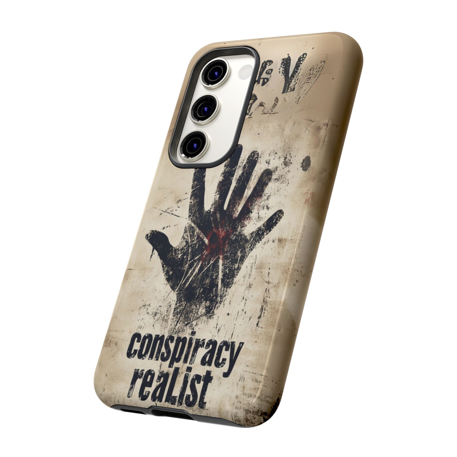 Conspiracy Theories Paranormal Mystery UFO X-Files Inspired Ghostly Hand Conspiracy Realist Cryptid iPhone 13 14 15 16 Pro Max Galaxy Pixel