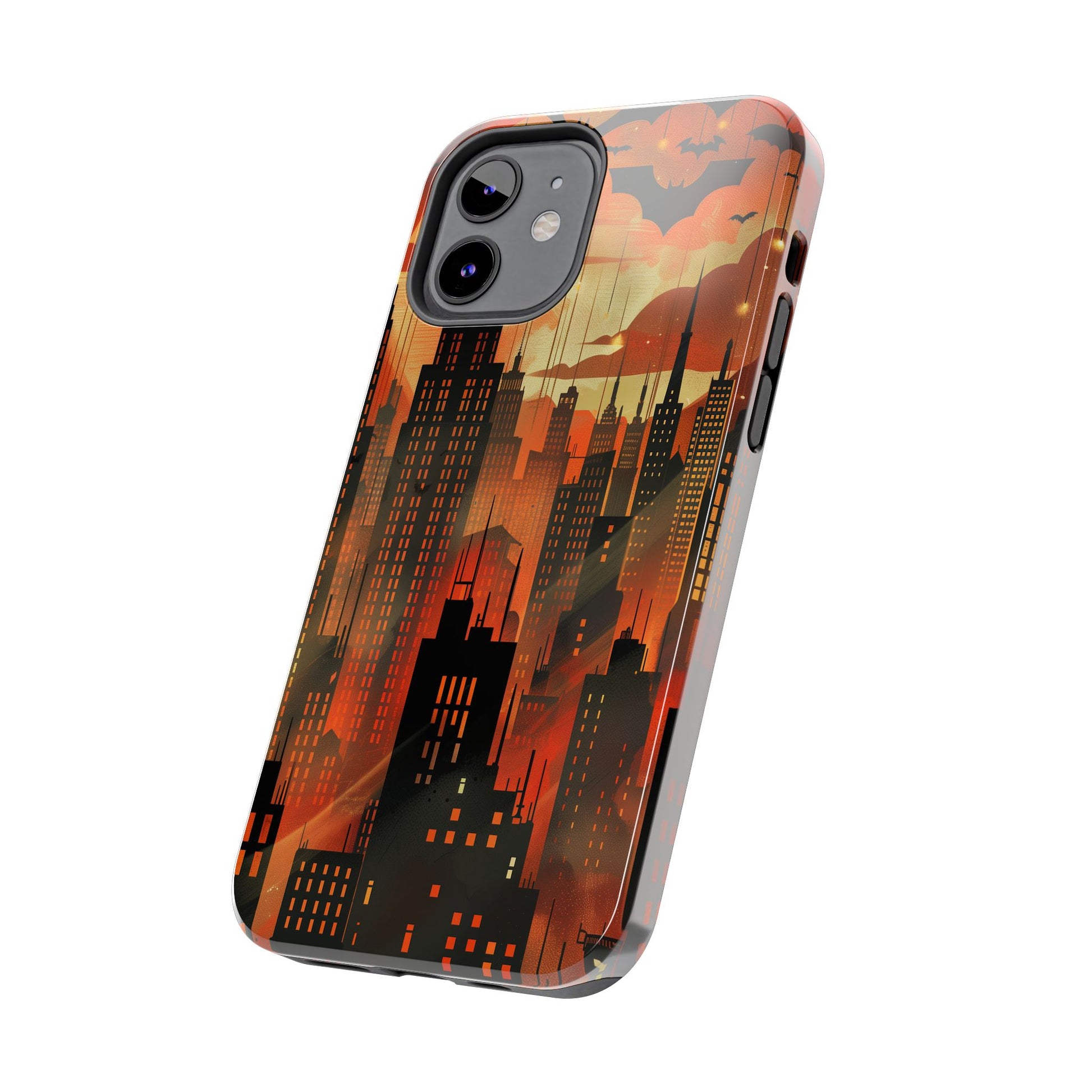 Batman Inspired Phone Case - Gotham Art Deco Style - Comic Book Hero Phone Cover - Unique Superhero Accessory