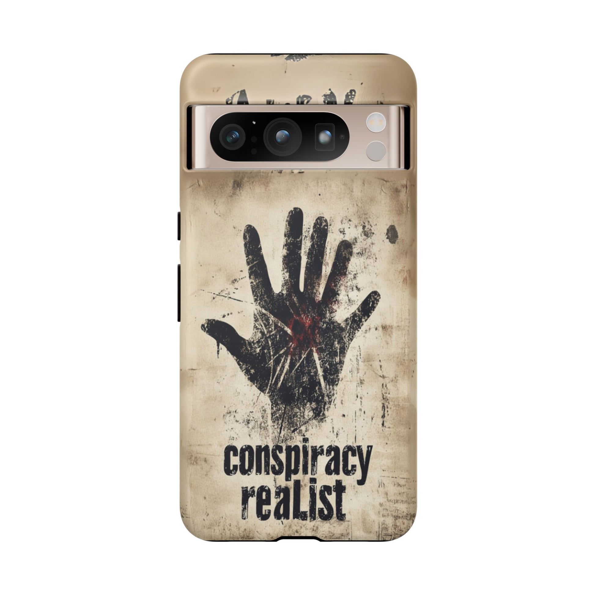 Conspiracy Theories Paranormal Mystery UFO X-Files Inspired Ghostly Hand Conspiracy Realist Cryptid iPhone 13 14 15 16 Pro Max Galaxy Pixel