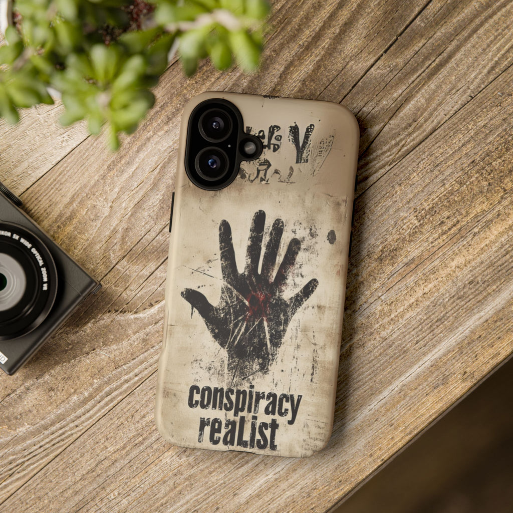 Conspiracy Theories Paranormal Mystery UFO X-Files Inspired Ghostly Hand Conspiracy Realist Cryptid iPhone 13 14 15 16 Pro Max Galaxy Pixel