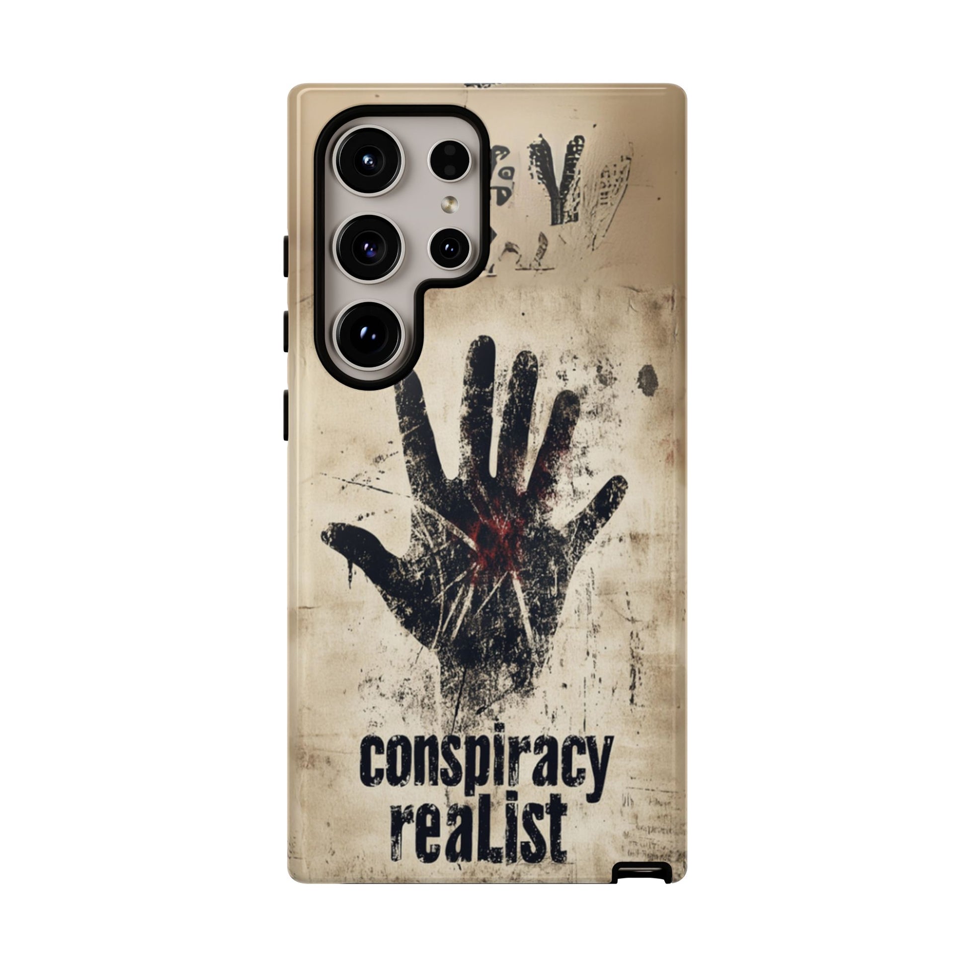 Conspiracy Theories Paranormal Mystery UFO X-Files Inspired Ghostly Hand Conspiracy Realist Cryptid iPhone 13 14 15 16 Pro Max Galaxy Pixel