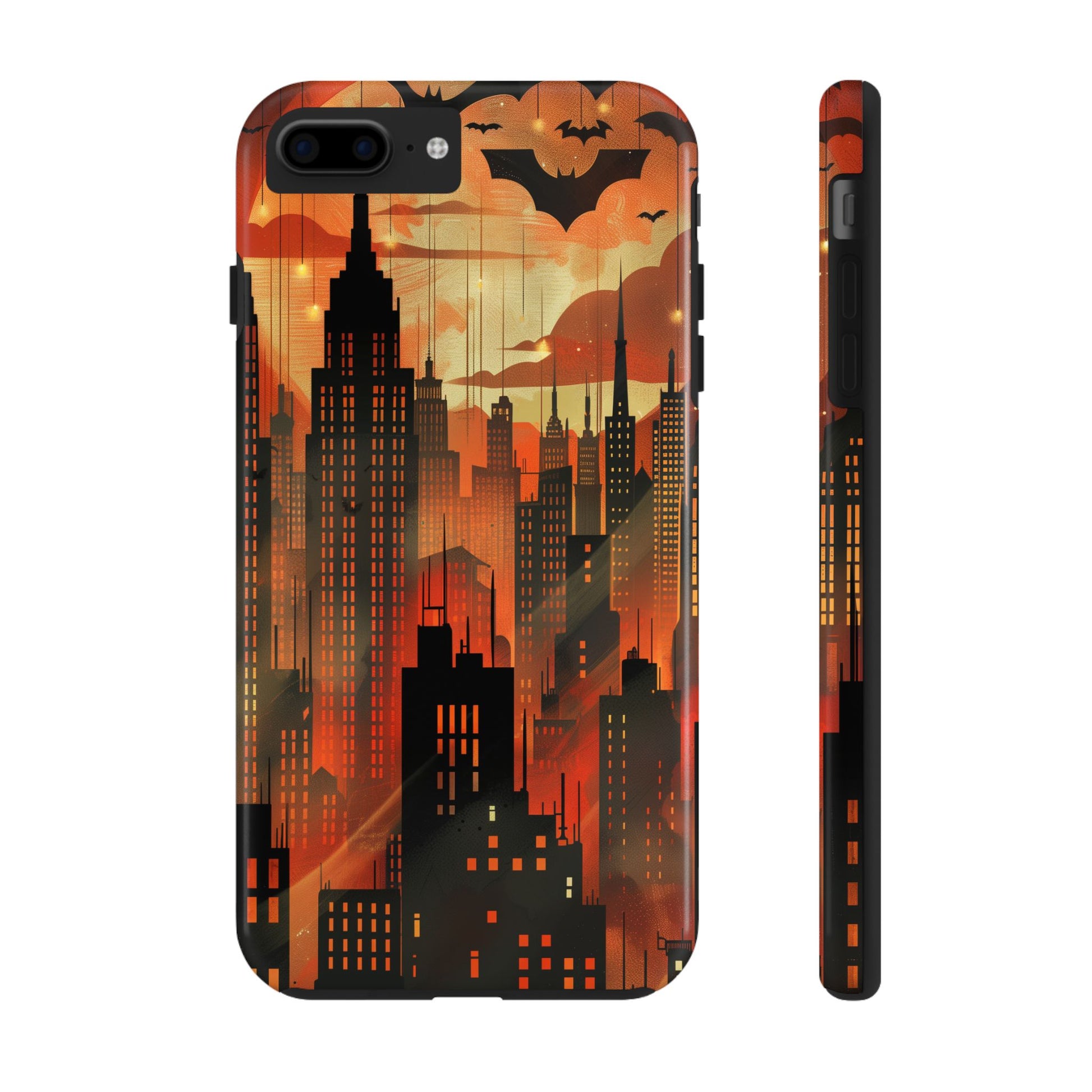 Batman Inspired Phone Case - Gotham Art Deco Style - Comic Book Hero Phone Cover - Unique Superhero Accessory