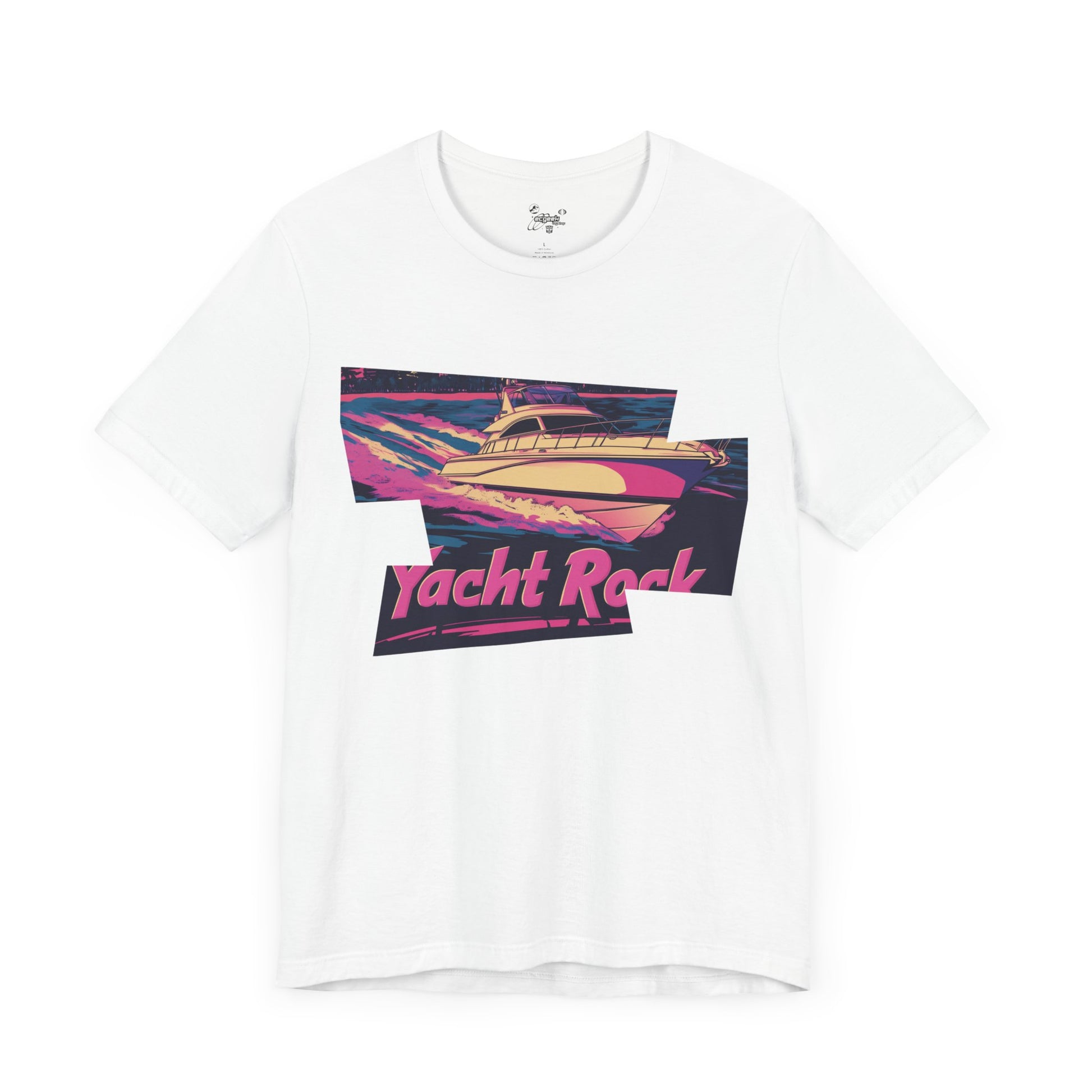Yacht Rock T-Shirt Tshirt Nautical Graphic Tee 80s Miami Vice Boating Shirt Yacht Lover Gift Nostalgic South Beach Retro Motif Style Funny