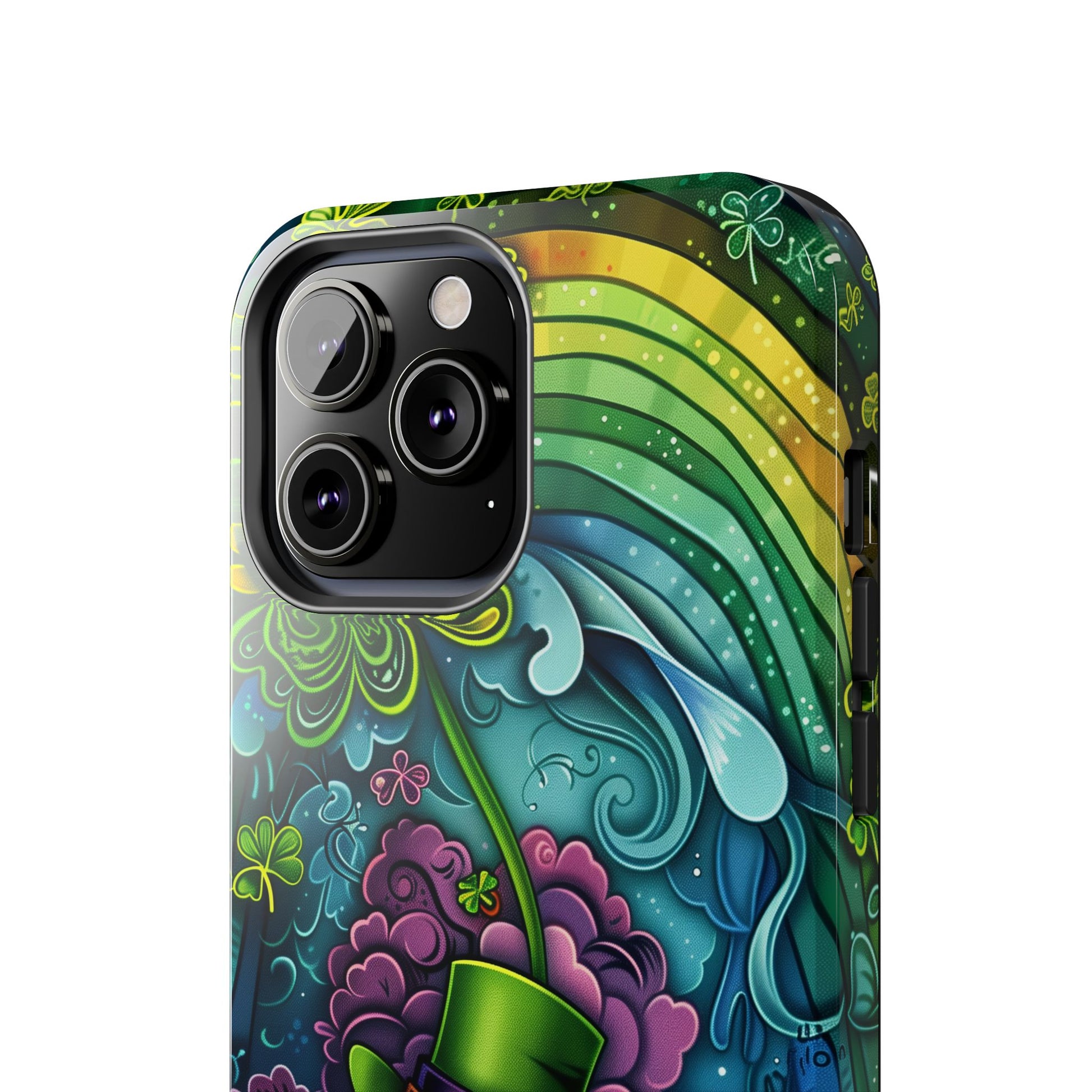 St. Patrick's Day Lucky Phone Case, Green Shamrock Protective Cover, Durable Irish Luck Phone Accessory, Holiday Gift Idea