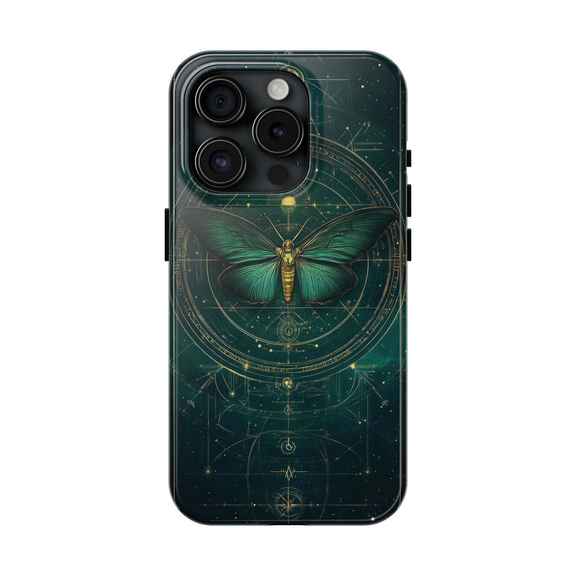 Celestial Dark Academia Phone Case, Magical Moth Vintage  Witchcraft iPhone Cover, Esoteric Nature Art, iPhone 15 Pro Max, iPhone 14 Pro