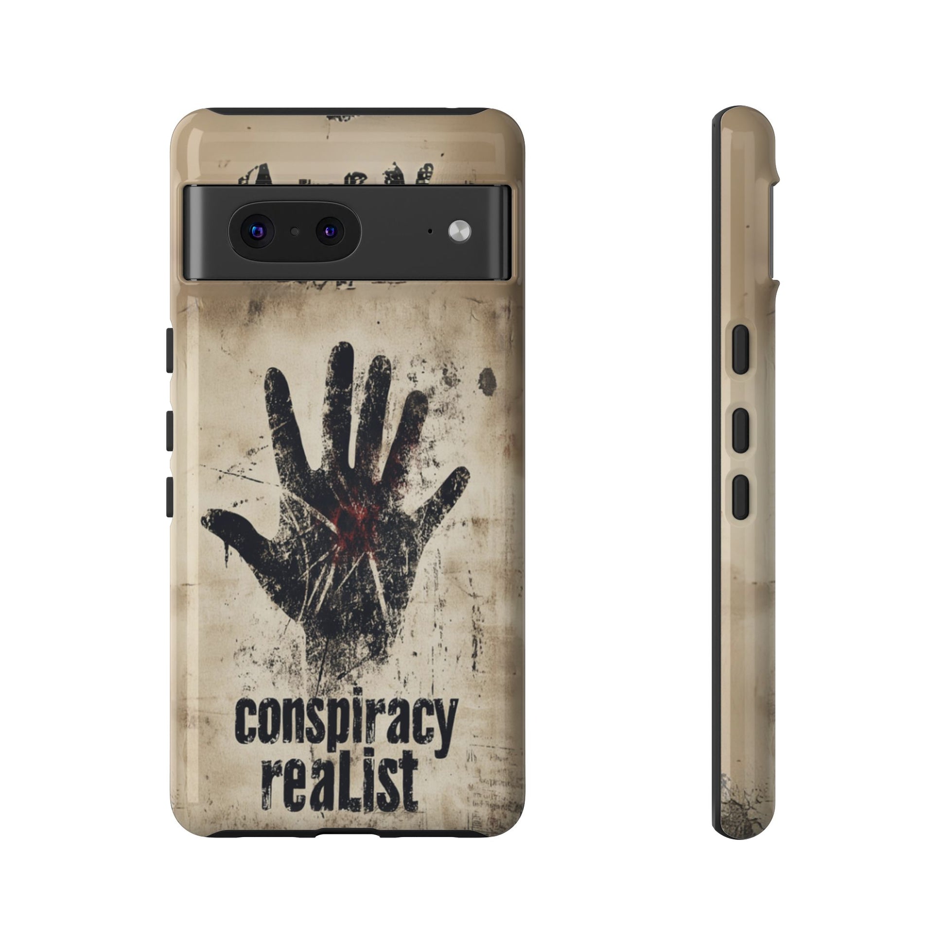 Conspiracy Theories Paranormal Mystery UFO X-Files Inspired Ghostly Hand Conspiracy Realist Cryptid iPhone 13 14 15 16 Pro Max Galaxy Pixel