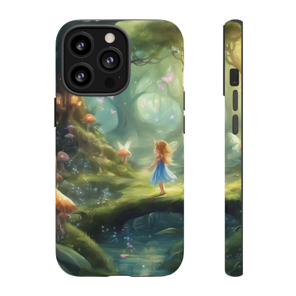 Enchanting Fairy Forest Phone Case Fae Trees Legend Garden Fern Gulley ACOTAR Magic Fantasy Dragons iPhone 13 14 15 16 Pro Max Samsung Pixel
