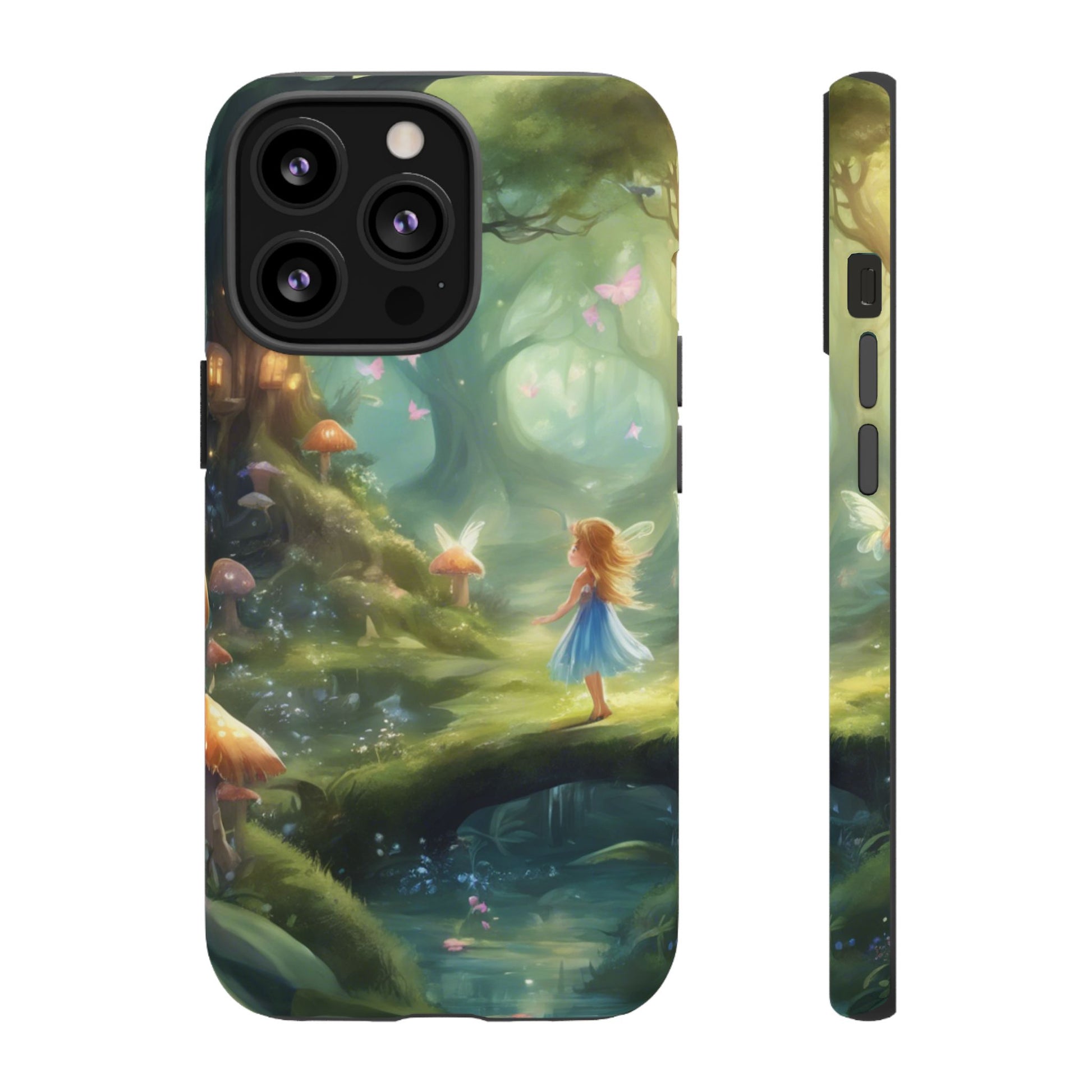 Enchanting Fairy Forest Phone Case Fae Trees Legend Garden Fern Gulley ACOTAR Magic Fantasy Dragons iPhone 13 14 15 16 Pro Max Samsung Pixel