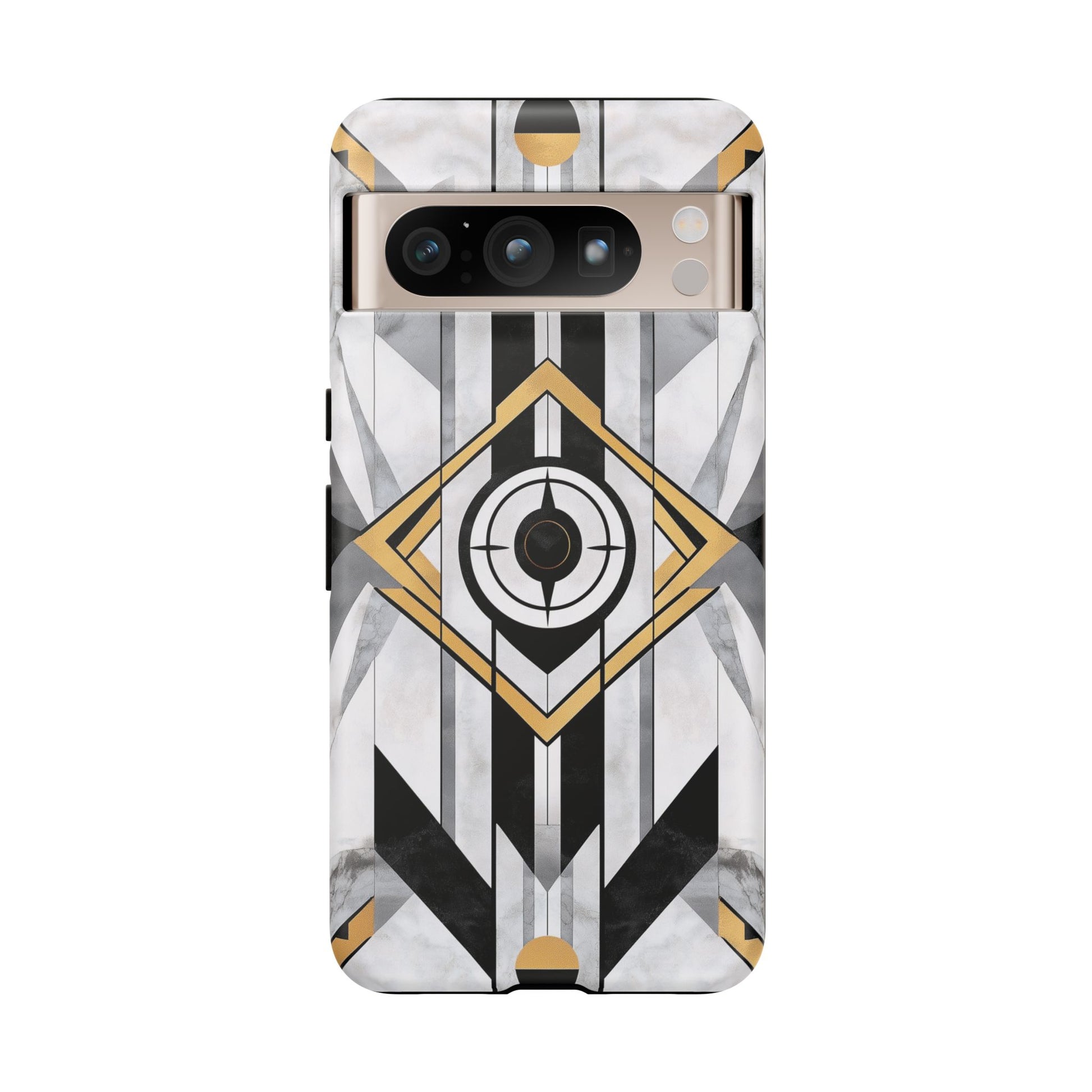 Frank Lloyd Wright Inspired White Phone Case Geometric Stained Glass Art Deco Great Gatsby 13 14 15 16 iPhone Pro Max Galaxy Pixel