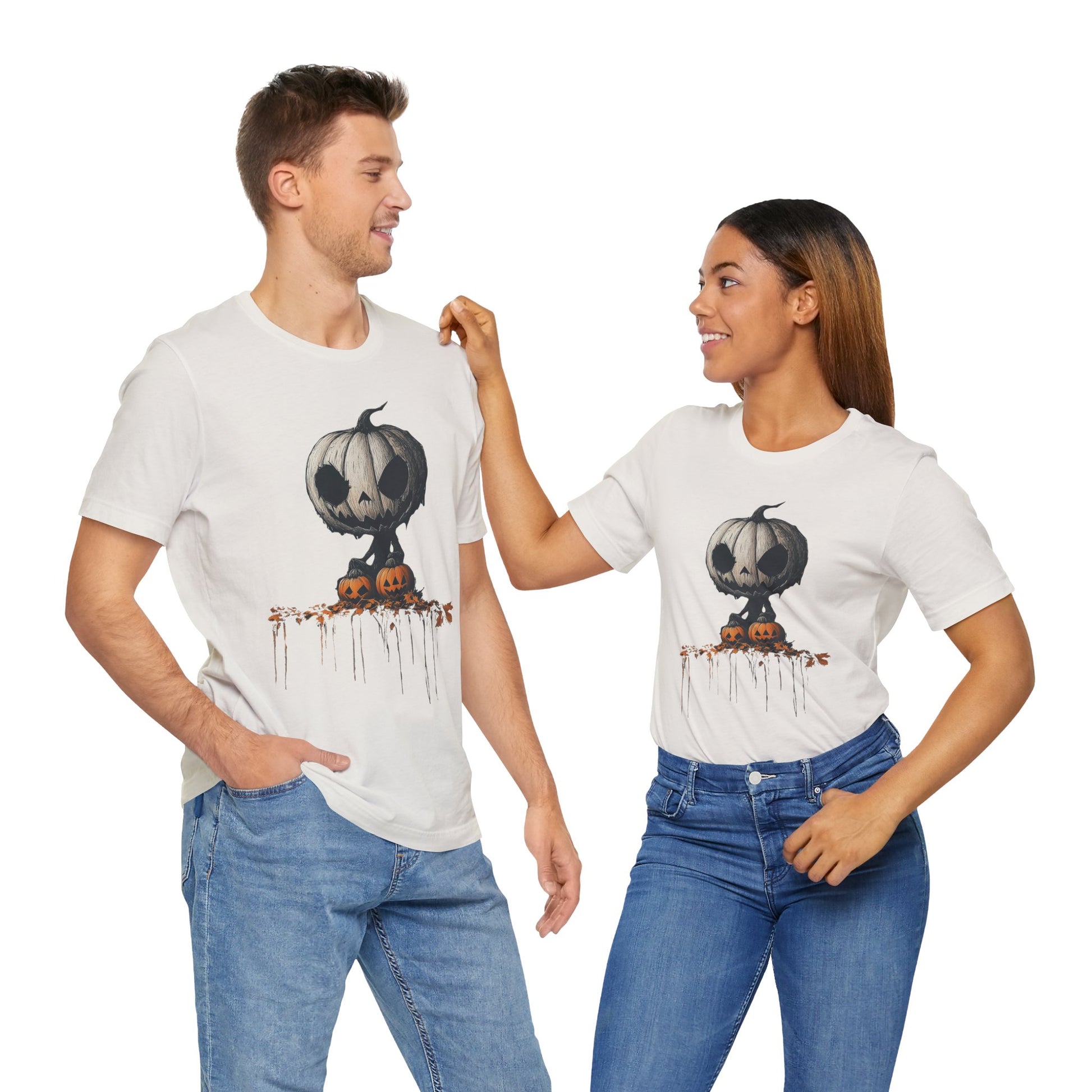 Halloween Spirit Graphic Tee Chillin' with the Pumpkin King