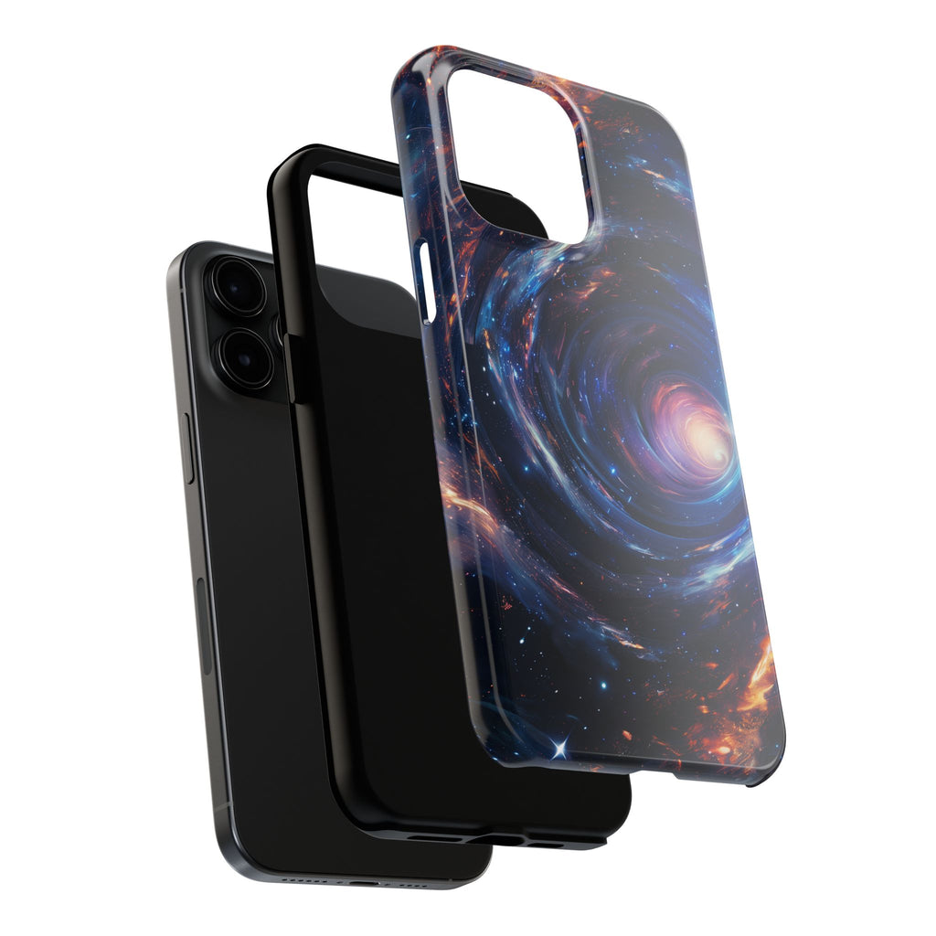 Dr Who inspired Phone Case - Space Wormholes Phone Case - Cosmic Galaxy Cover with Futuristic Wormhole Design - Sci-Fi Protective Case