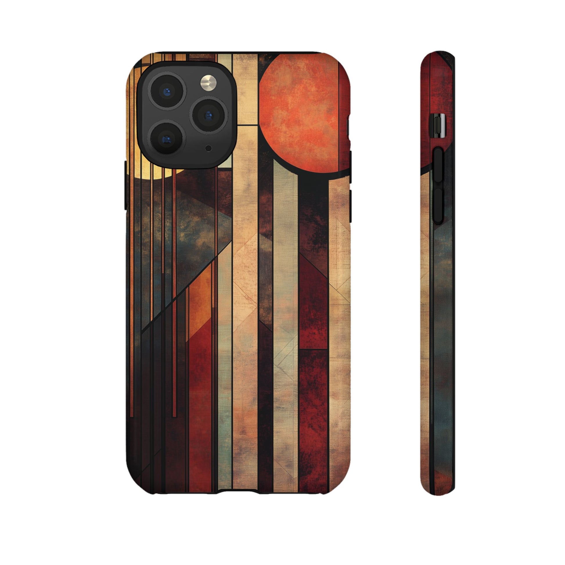 Dark Prairie Frank Lloyd Wright Usonian Phone Case Geometric Stained Glass Art Deco Marble Gold 13 14 15 16 iPhone Pro Max Galaxy Pixel