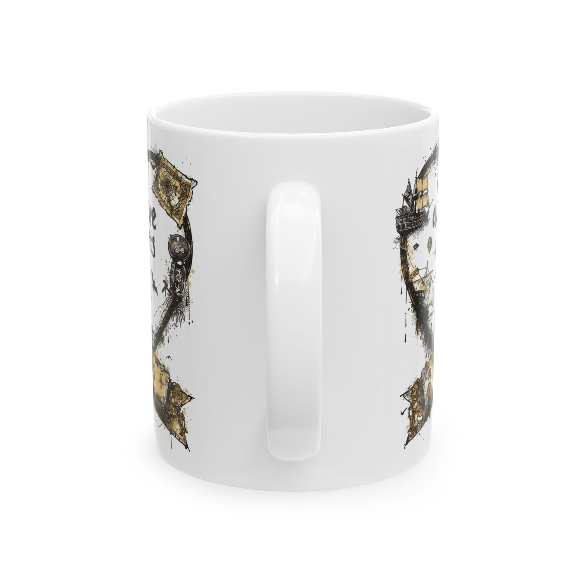 The Goonies Adventure Awaits Coffee Mug | 11oz White Ceramic | Pirate Theme
