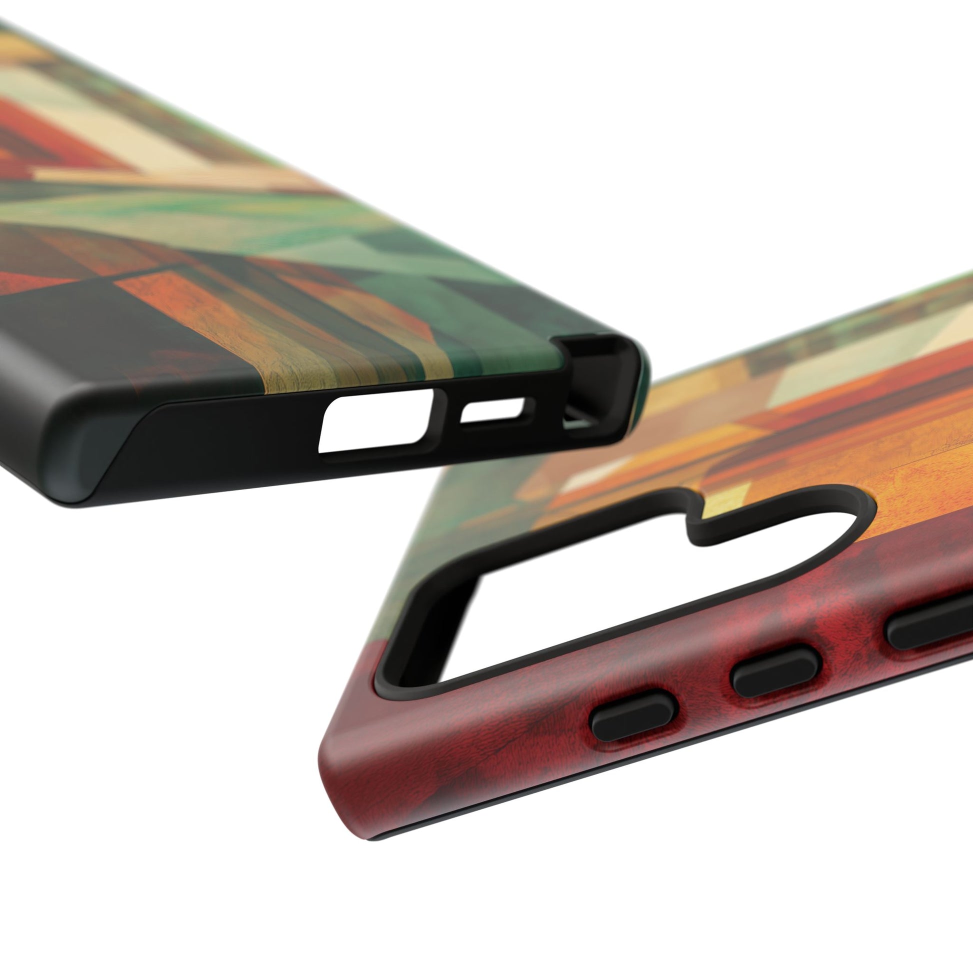 Art Deco Frank Lloyd Wright Inspired Usonian Phone Case Geometric Stained Glass Art Deco Marble Gold 13 14 15 16 iPhone Pro Max Galaxy Pixel