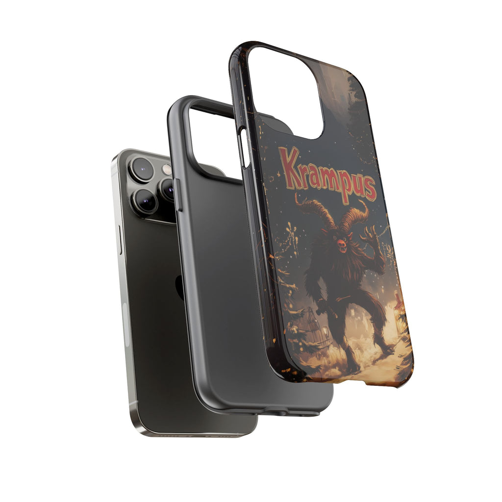 Friendly Krampus Christmas Phone Case Gothic Holiday Traditional Design Scary Merry Santa Claus iphone 13 14 15 16 Pro Max Galaxy Pixel