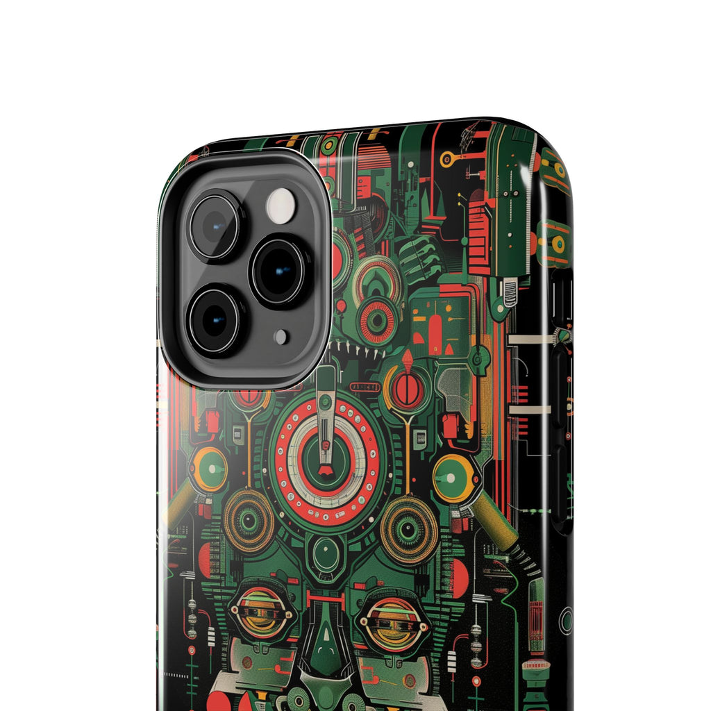 Art Deco Robot Head iPhone Case - Sci-Fi Inspired Cover - Futuristic Design - Unique Tech Accessory - Futurist Gift - Art Deco Robot