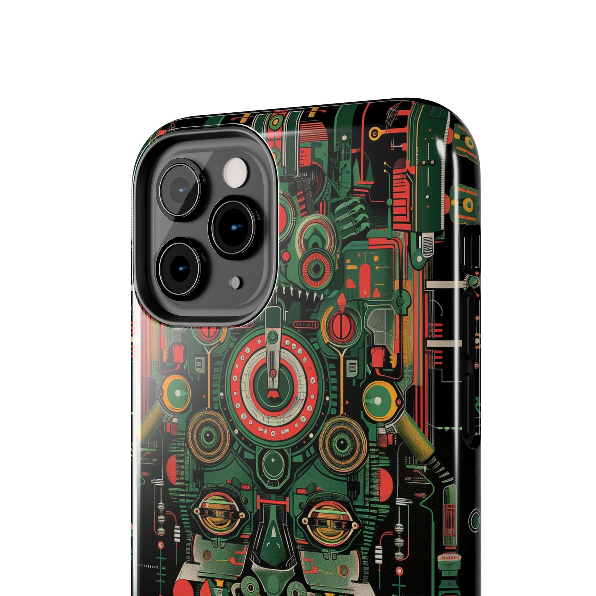 Art Deco Robot Head iPhone Case - Sci-Fi Inspired Cover - Futuristic Design - Unique Tech Accessory - Futurist Gift - Art Deco Robot