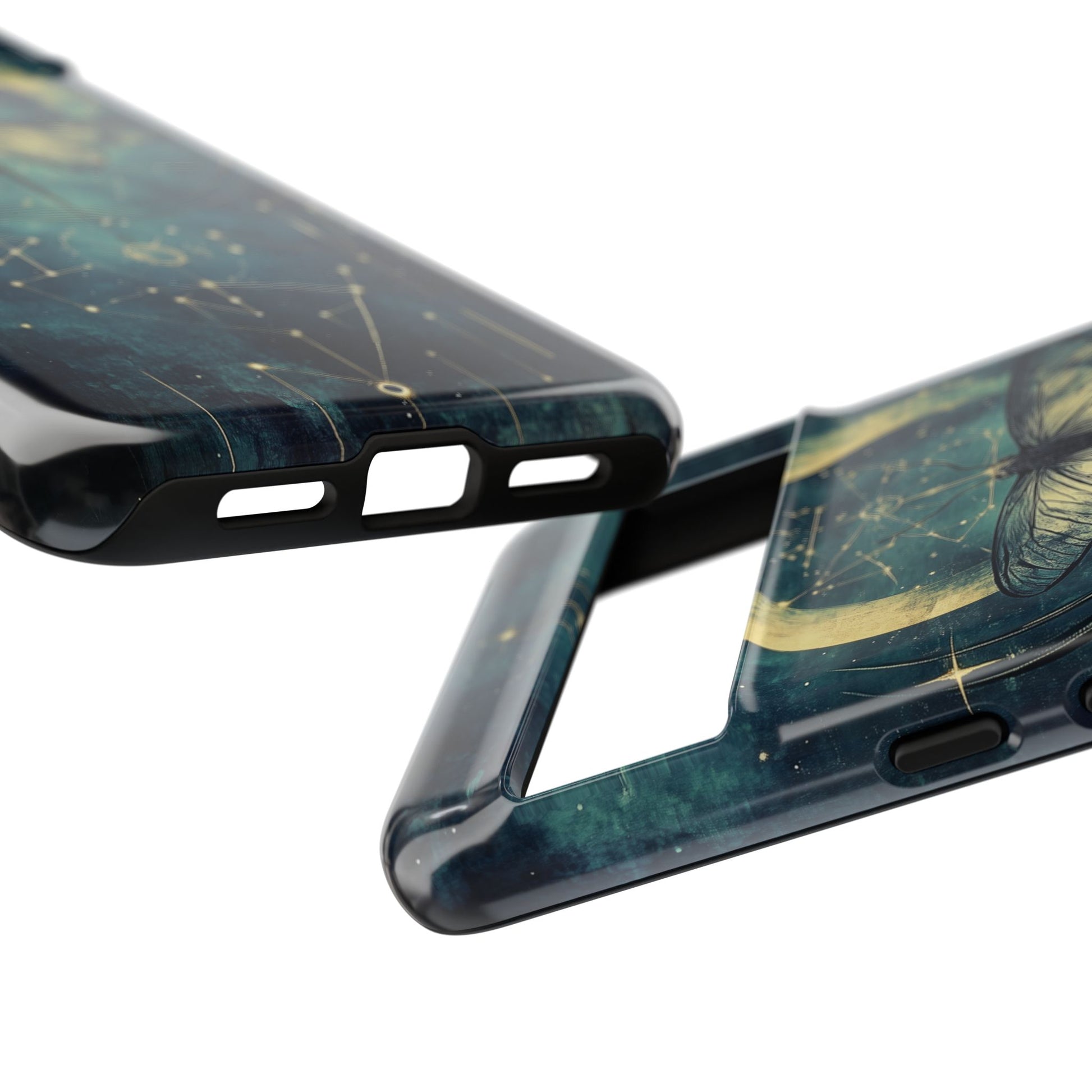 Celestial Dark Academia Phone Case Magical Moth Astrology Witchcraft Esoteric Entomology Nature Art iPhone 13 14 15 16 Pro Max Samsung Pixel