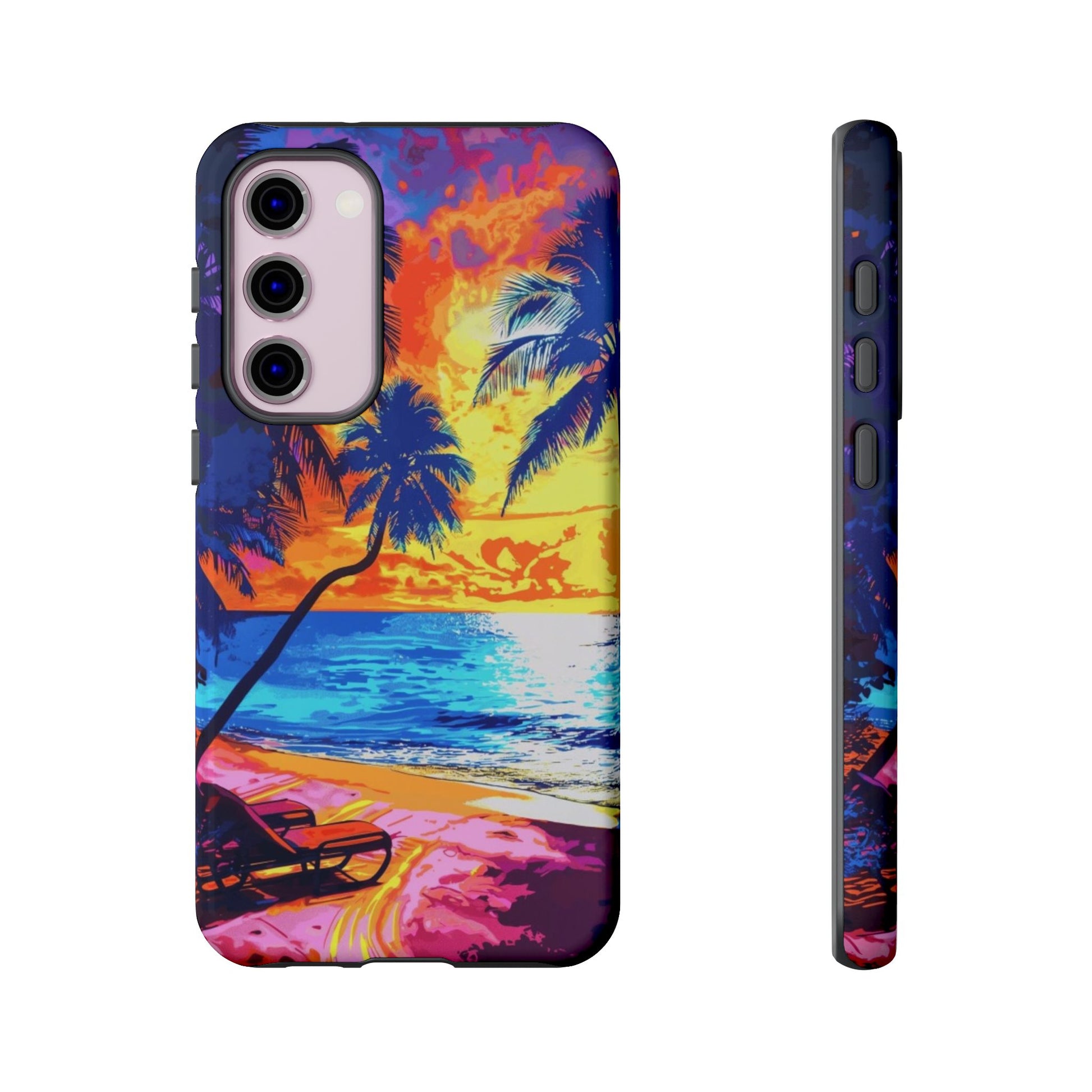 Sunset Bliss: Lisa Frank Style Android Phone Case