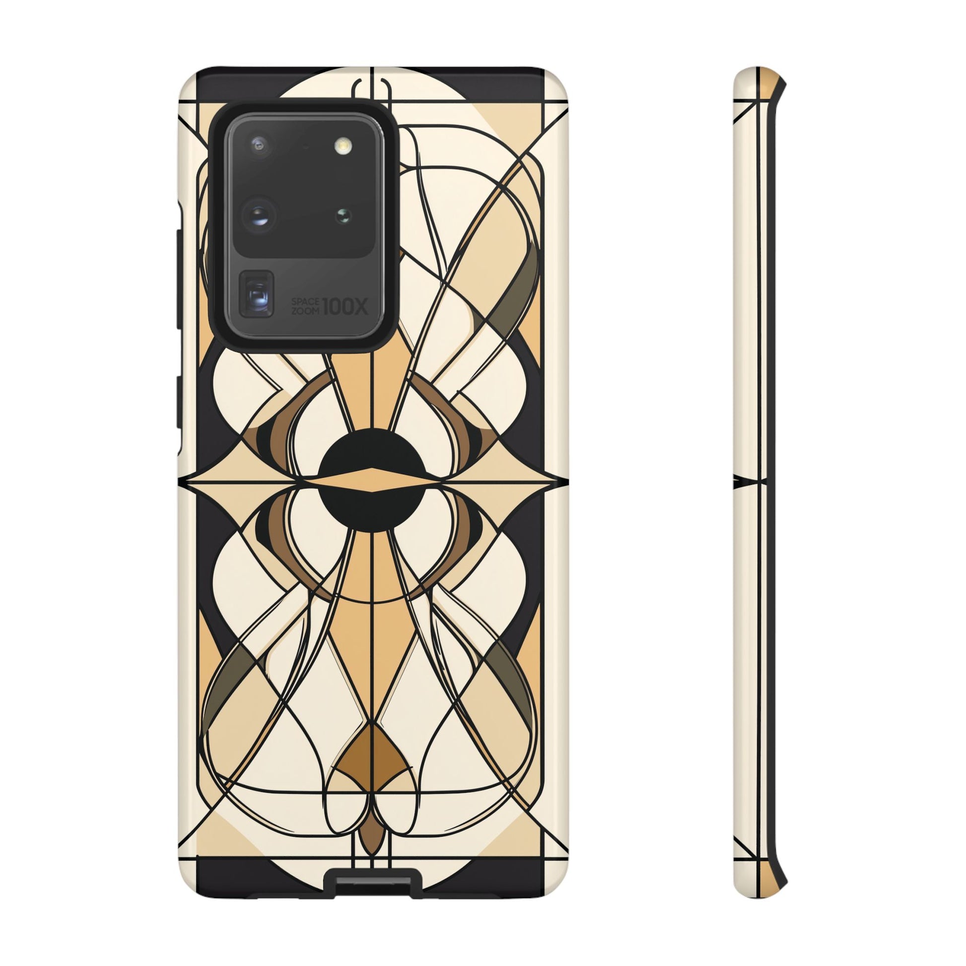 Geometric Phone Case Art Deco Design Frank Lloyd Wright Stained Glass Prairie Style Stylish iphone 13 14 15 16 Pro Max Plus Galaxy