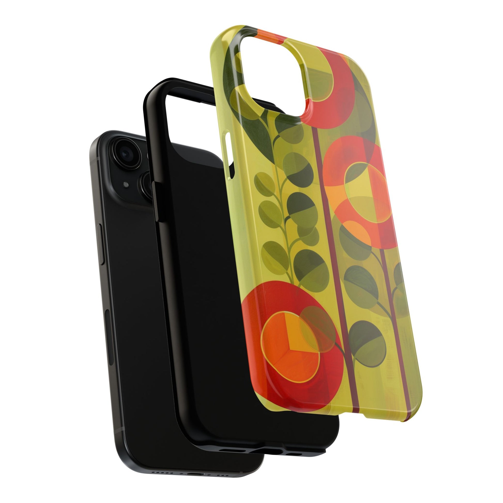 Atomic Flower Phone Case, Mid-Mod Phone Case, Artwork iPhone Case, Unique Floral Pattern Phone Case, Art Deco, Minimalist, Tough Iphone Case