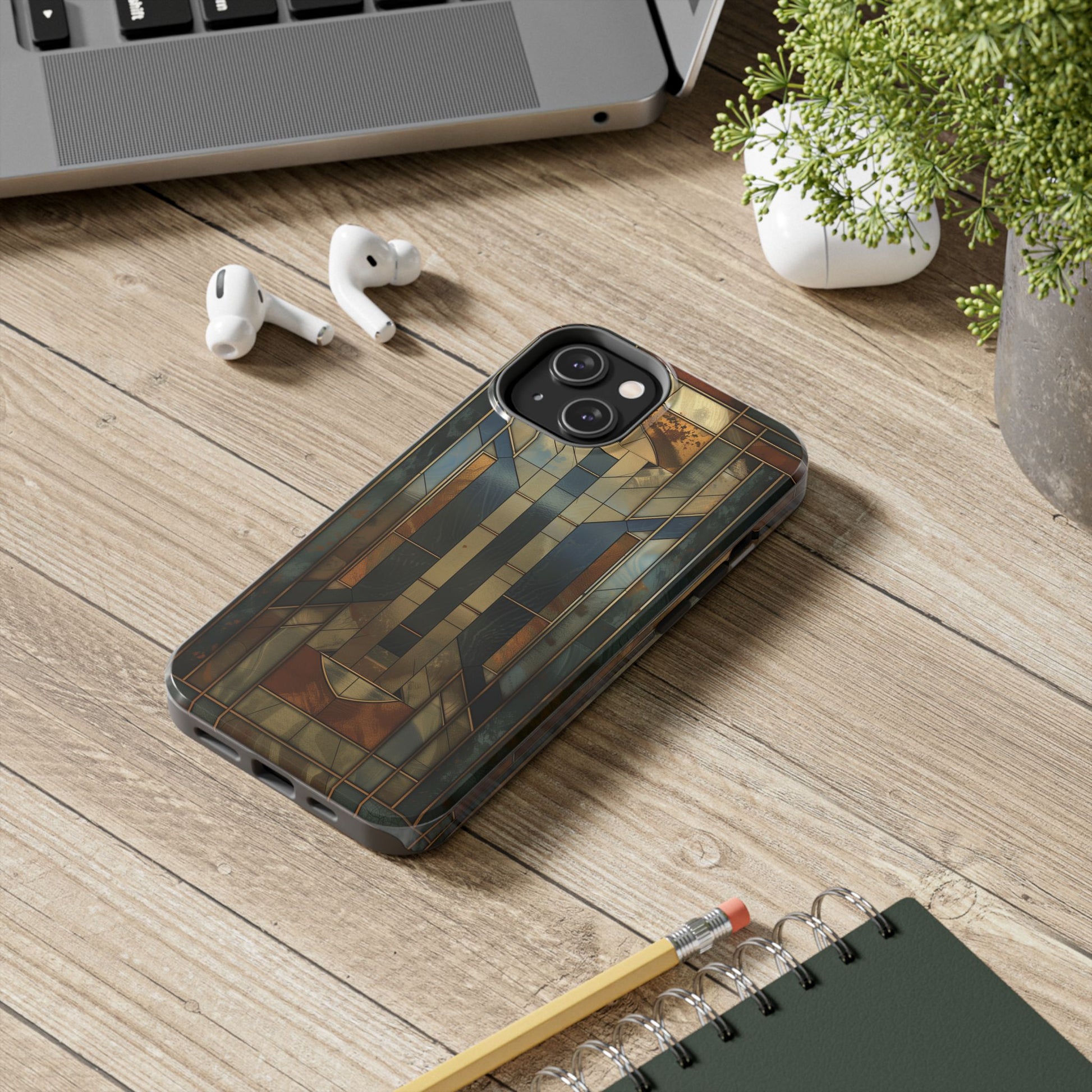 Frank Lloyd Wright Stained Glass Phone Case - Architectural Style Phone Cover - Stained Glass Design Phone Case - Unique Phone Accessory