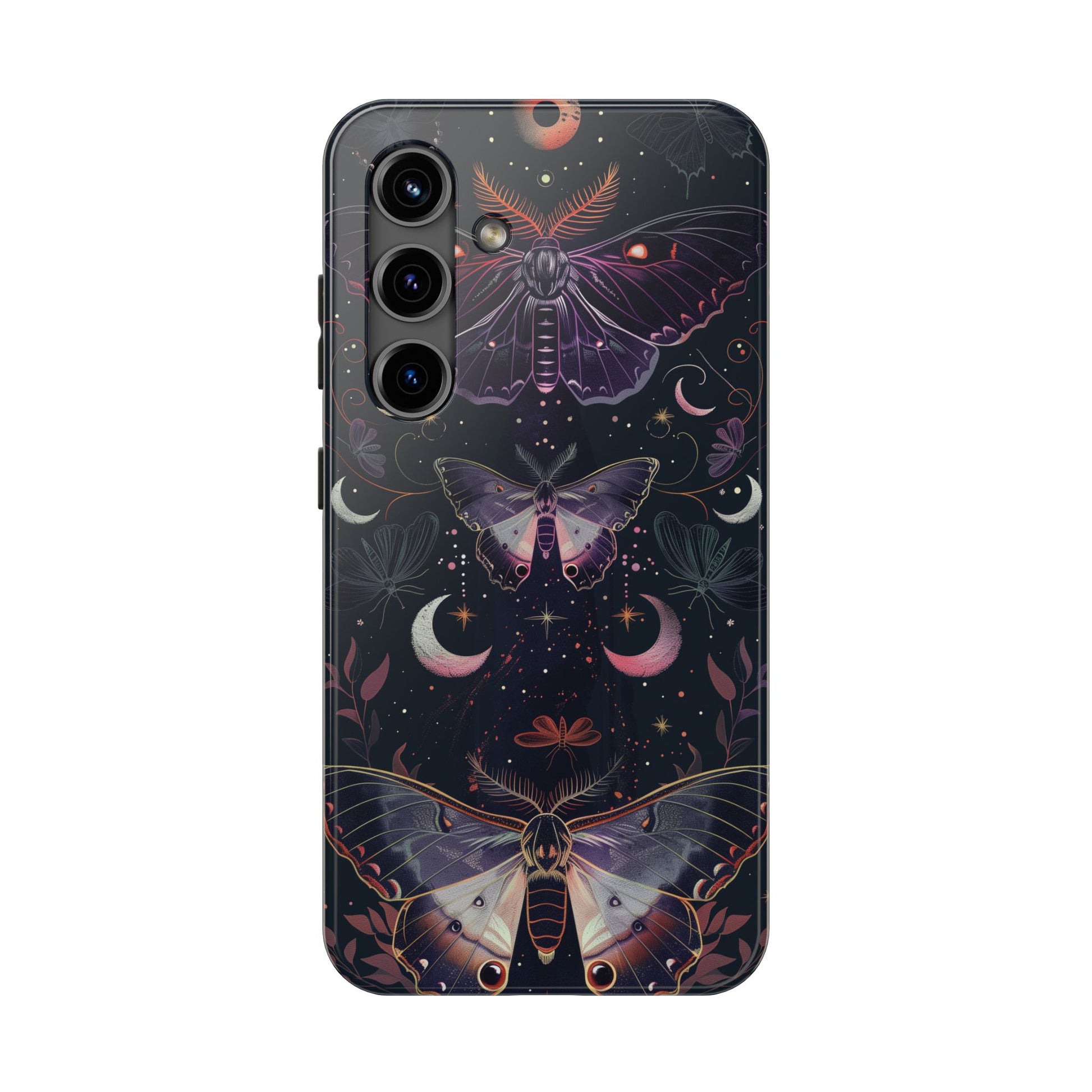 B Dark Academia Mystical Phone Case, Mystical Moth Phone Case, Vintage Magic Witchcraft iPhone Cover, Esoteric Nature Art, iPhone 15 Pro Max