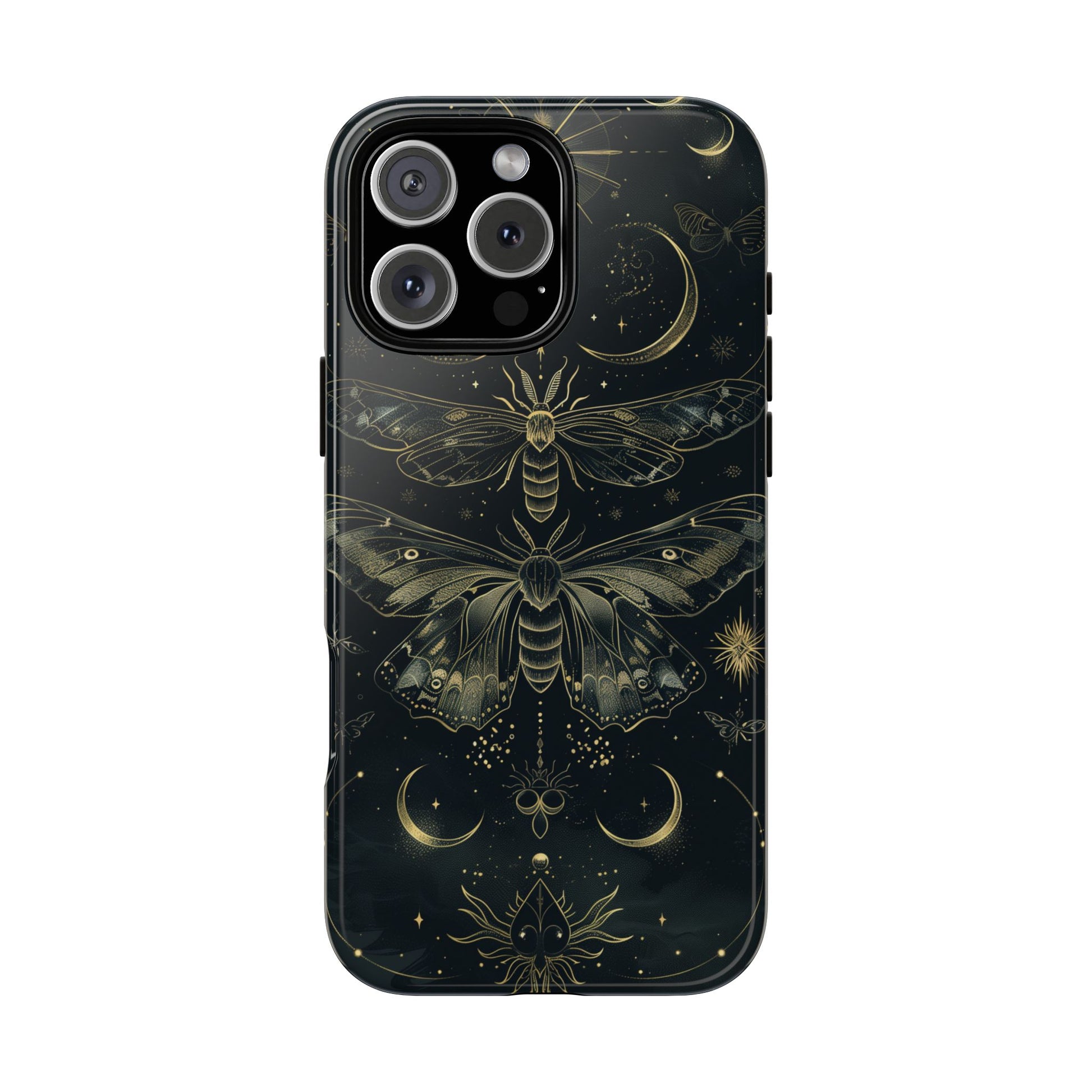 Celestial Dark Academia Phone Case Magical Moth Vintage Witchcraft Cover Esoteric Nature Art iPhone 13 14 15 16 Pro Max Samsung Pixel 8