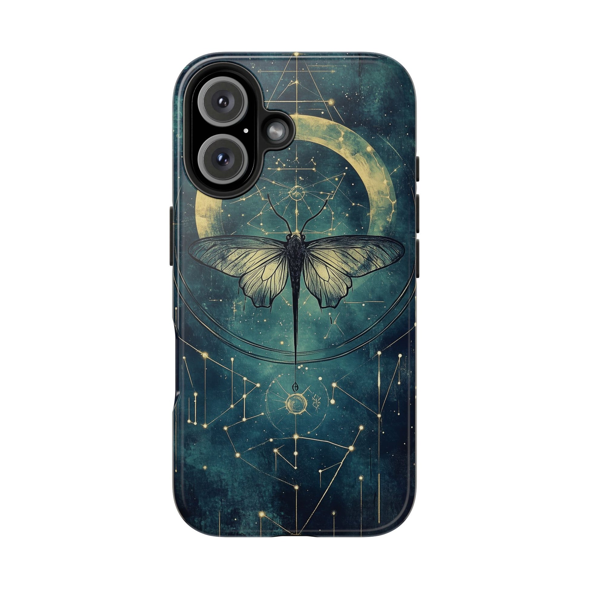 Celestial Dark Academia Phone Case, Magical Moth Vintage  Witchcraft iPhone Cover, Esoteric Nature Art, iPhone 15 Pro Max, iPhone 14 Pro