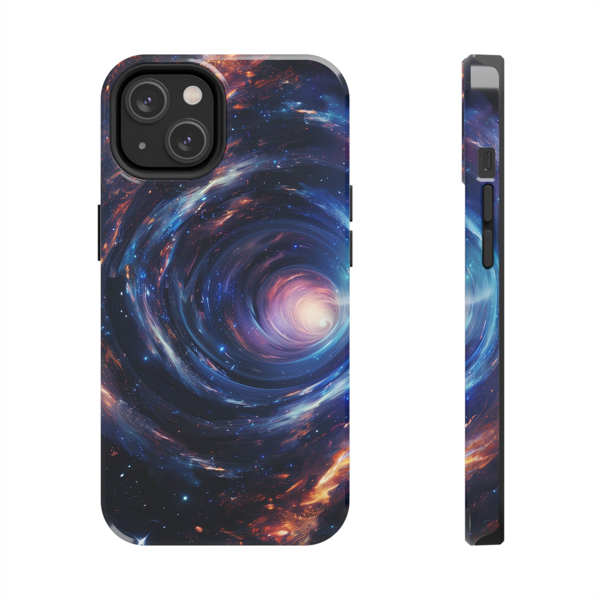 Dr Who inspired Phone Case - Space Wormholes Phone Case - Cosmic Galaxy Cover with Futuristic Wormhole Design - Sci-Fi Protective Case